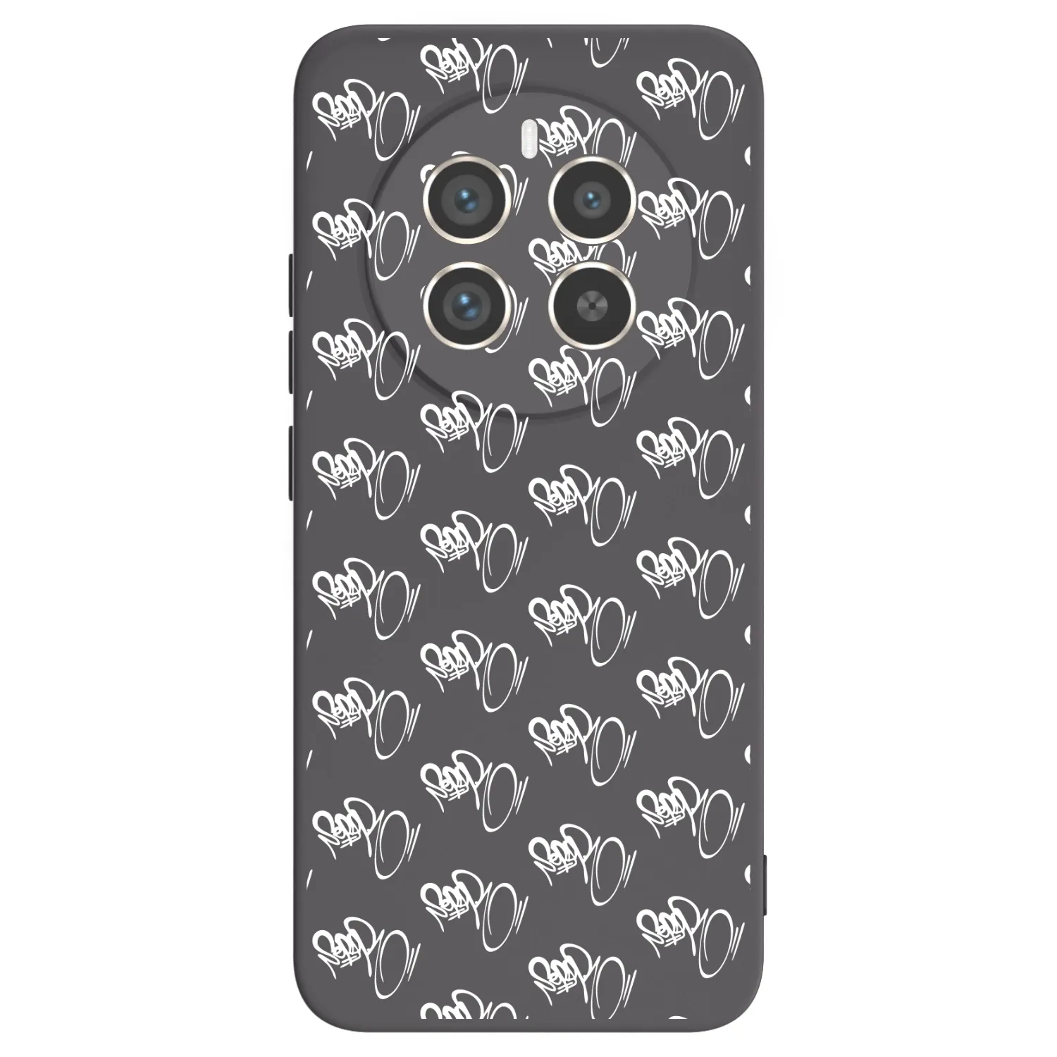 Picasee silikonový černý obal pro Realme 12 Pro 5G - Separ - White On Black