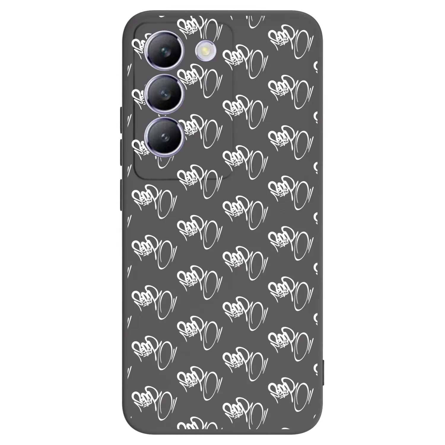 Picasee silikonový černý obal pro Vivo V40 SE 5G - Separ - White On Black