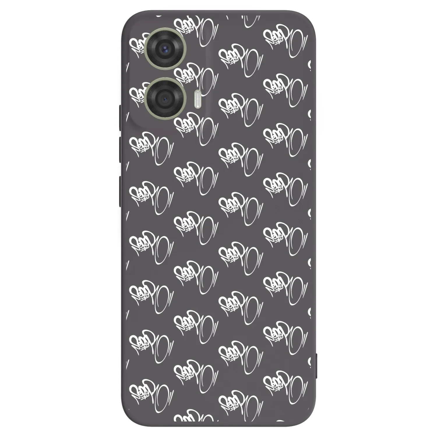 Picasee silikonový černý obal pro Motorola Moto G24 - Separ - White On Black