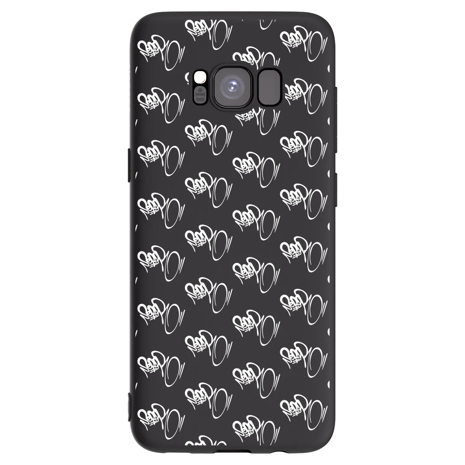 Picasee silikonový černý obal pro Samsung Galaxy S8 G950F - Separ - White On Black