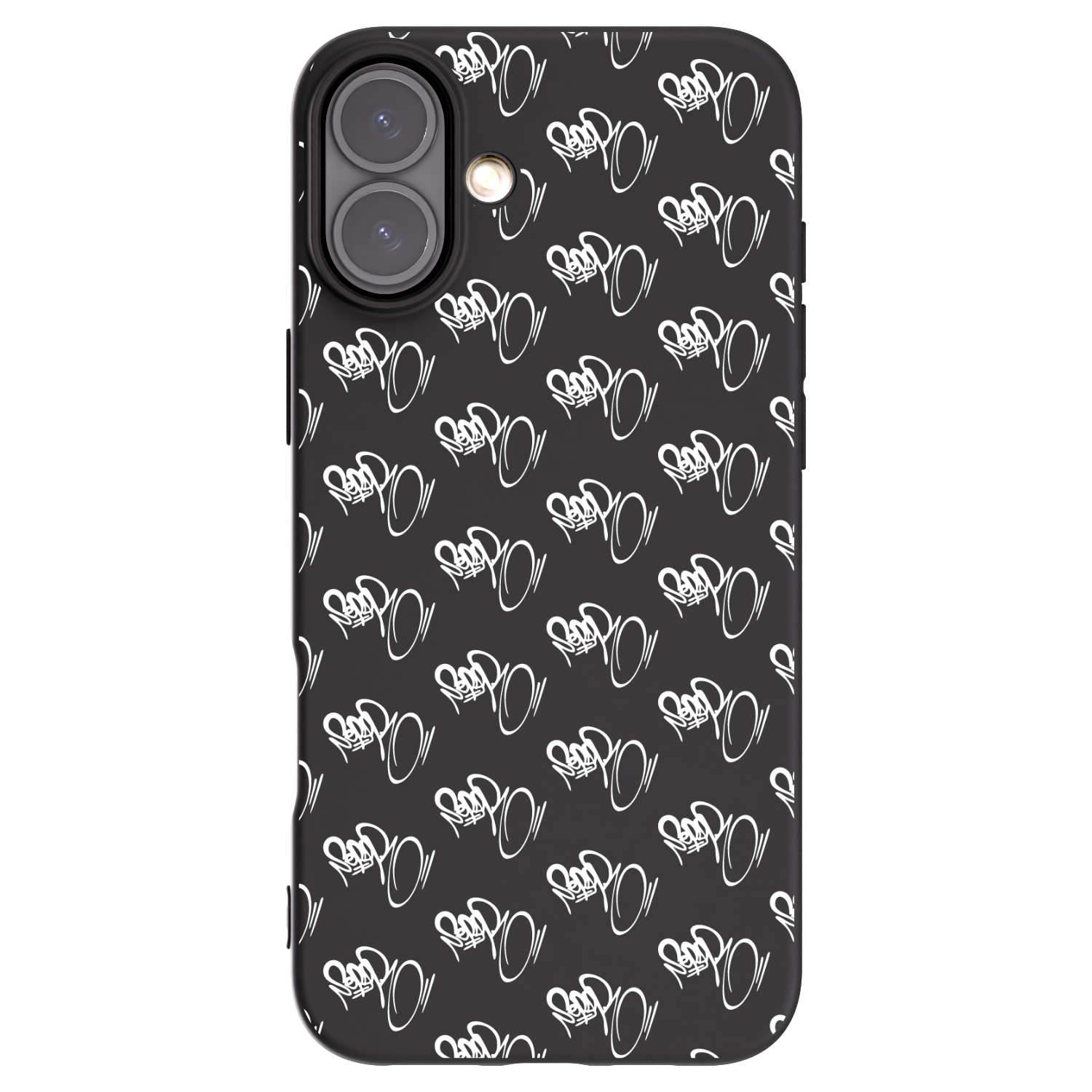 Picasee silikonový černý obal pro Apple iPhone 16 Plus - Separ - White On Black
