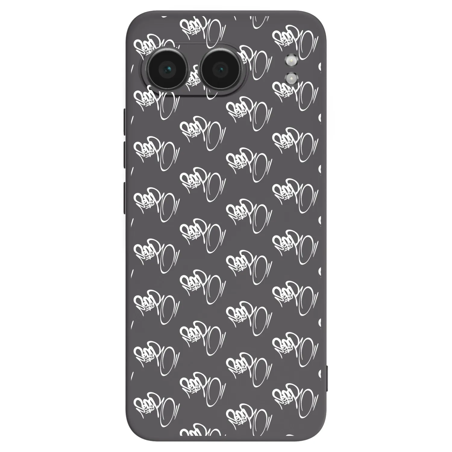 Picasee silikonový černý obal pro OnePlus Nord 4 - Separ - White On Black