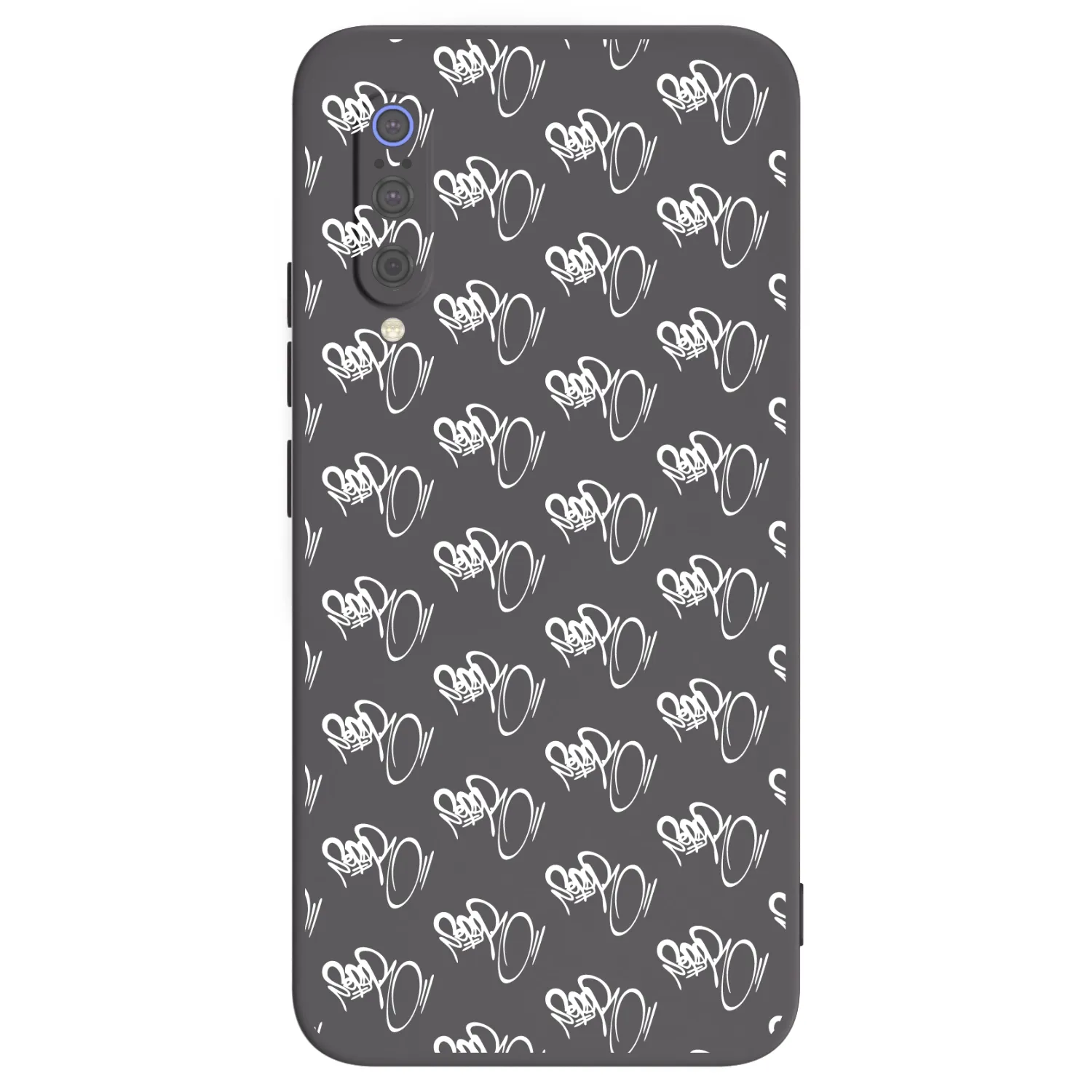 Picasee silikonový černý obal pro Xiaomi Mi 9 - Separ - White On Black