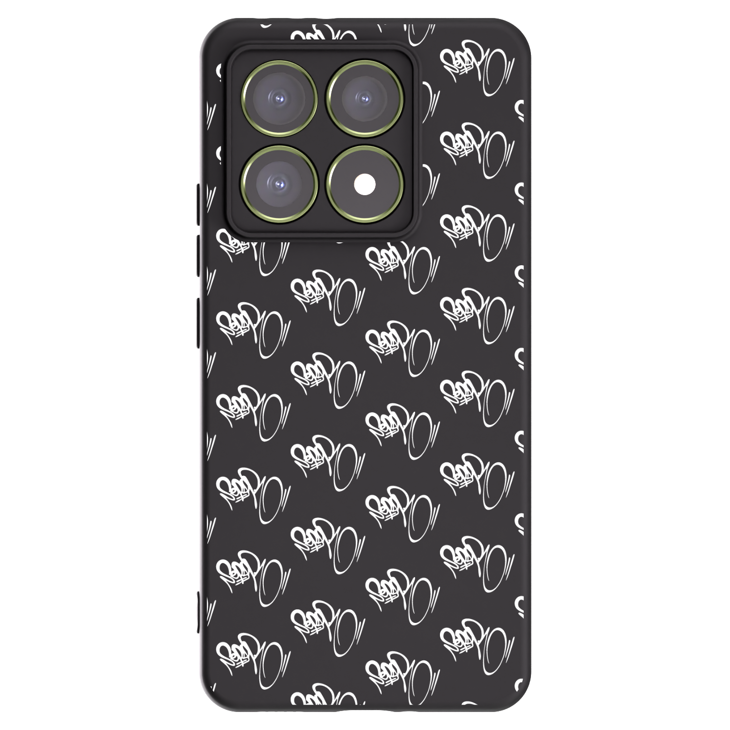 Picasee silikonový černý obal pro Xiaomi 14T - Separ - White On Black