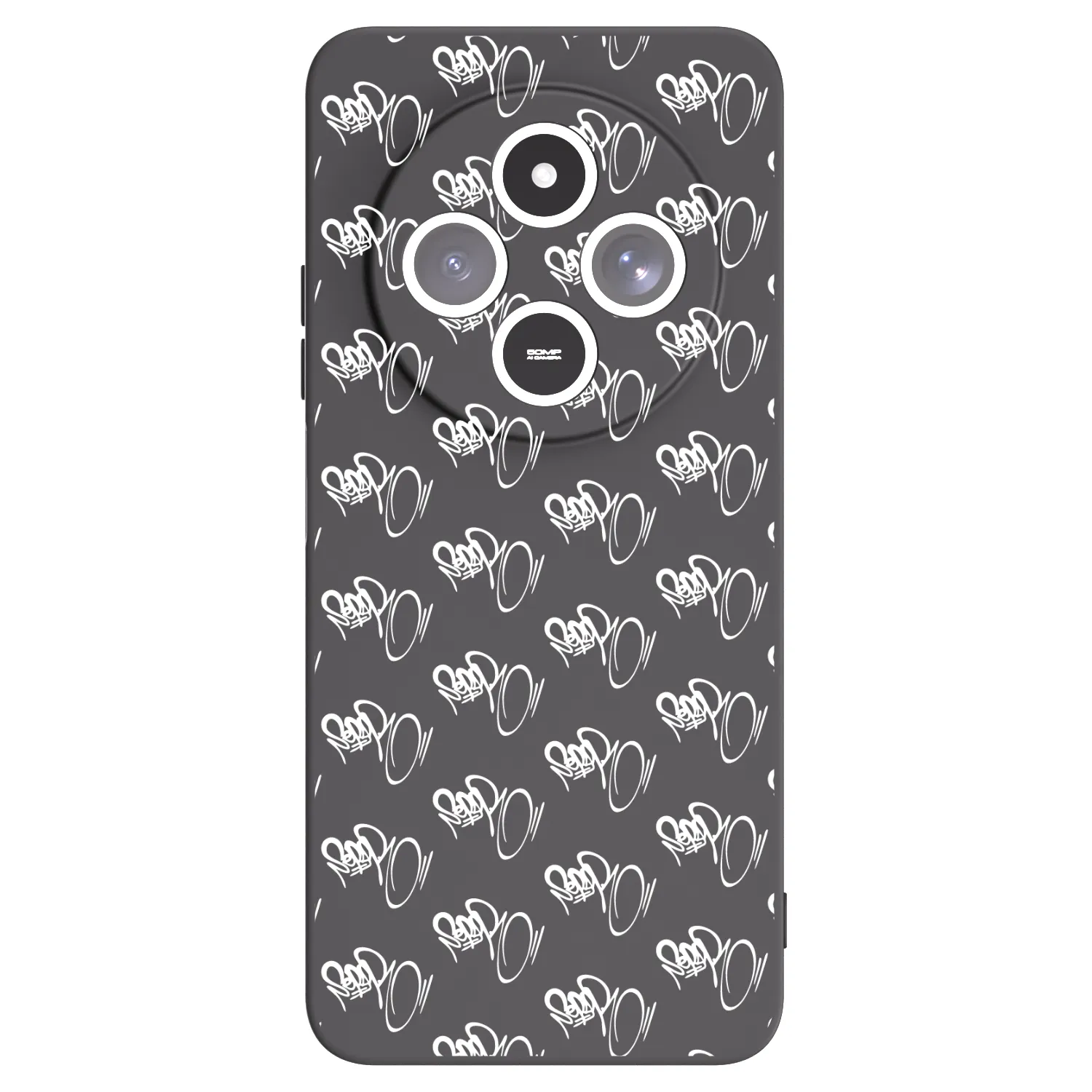 Picasee silikonový černý obal pro Xiaomi Redmi 14C - Separ - White On Black
