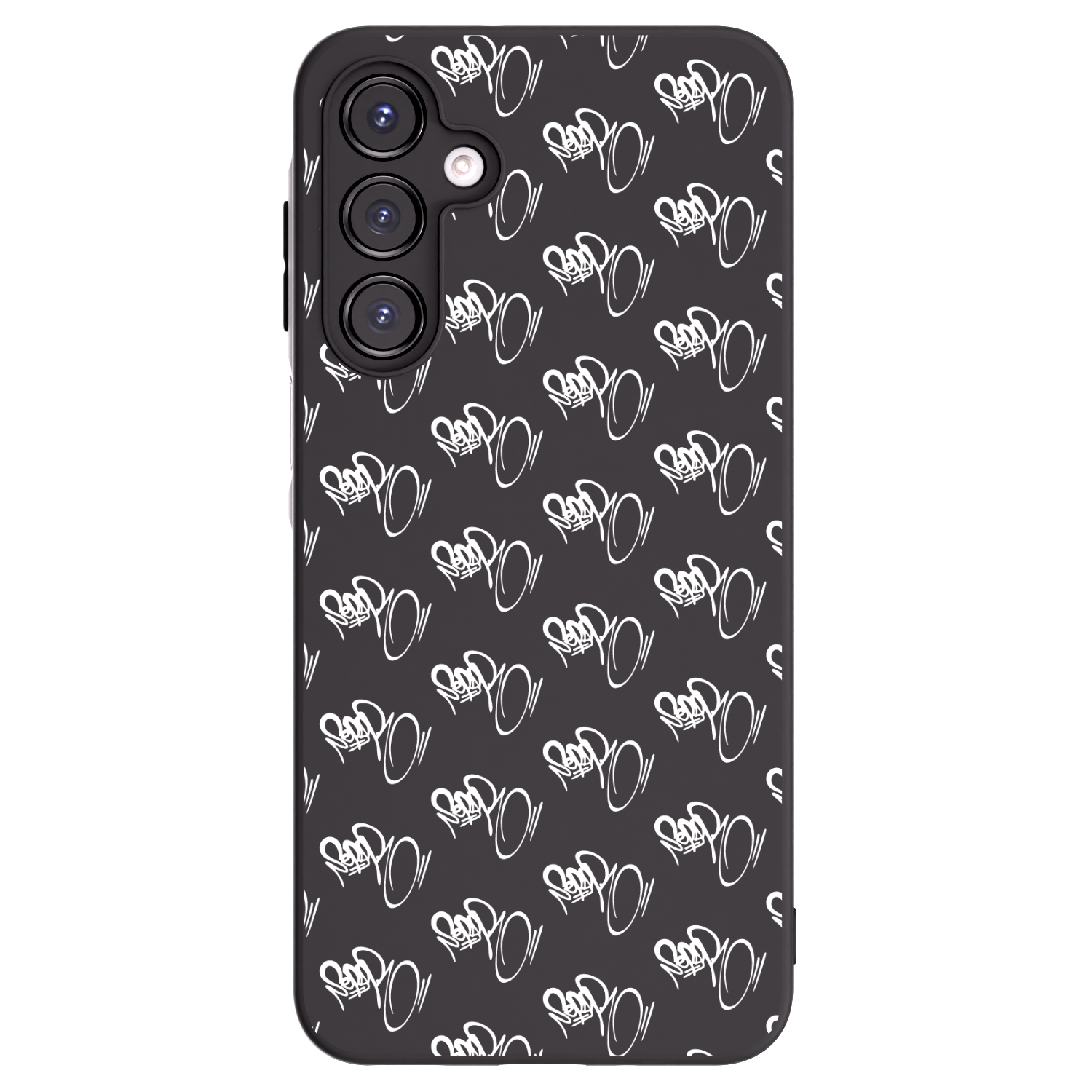 Picasee silikonový černý obal pro Samsung Galaxy A16 5G - Separ - White On Black