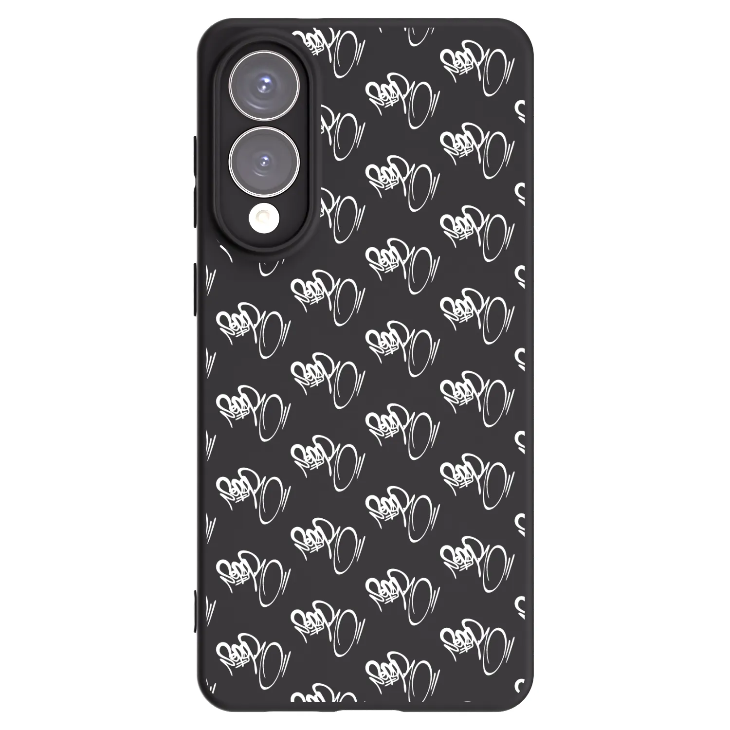 Picasee silikonový černý obal pro Samsung Galaxy S25 Edge 5G - Separ - White On Black