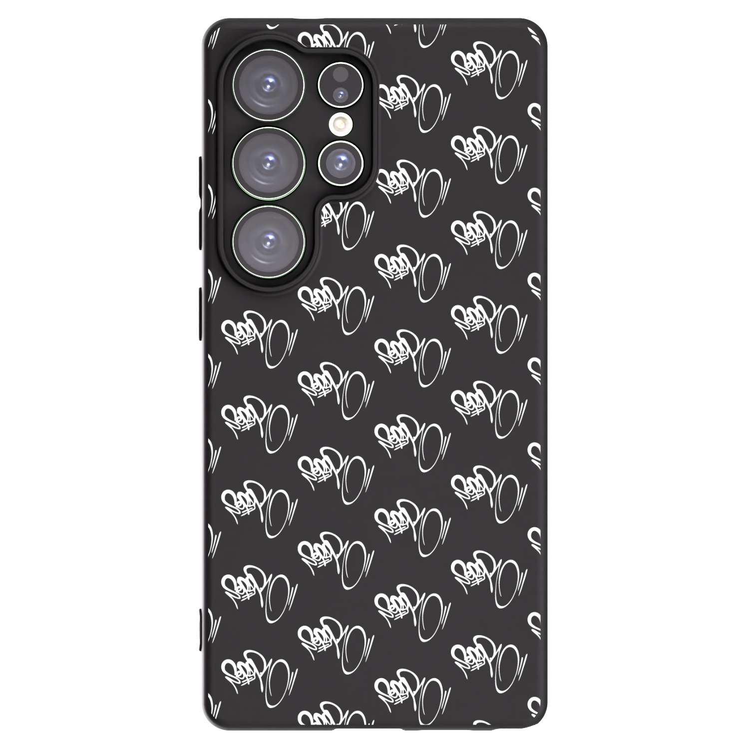 Picasee silikonový černý obal pro Samsung Galaxy S25 Ultra 5G - Separ - White On Black