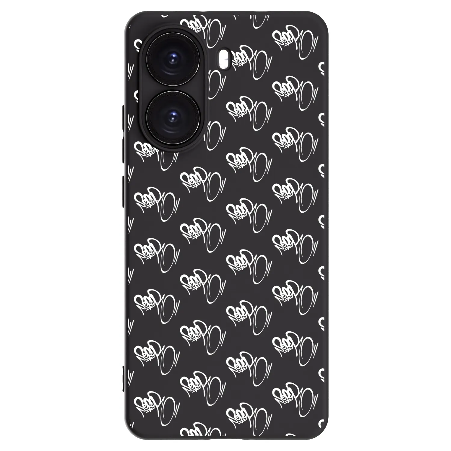 Picasee silikonový černý obal pro Xiaomi Poco X7 Pro 5G - Separ - White On Black