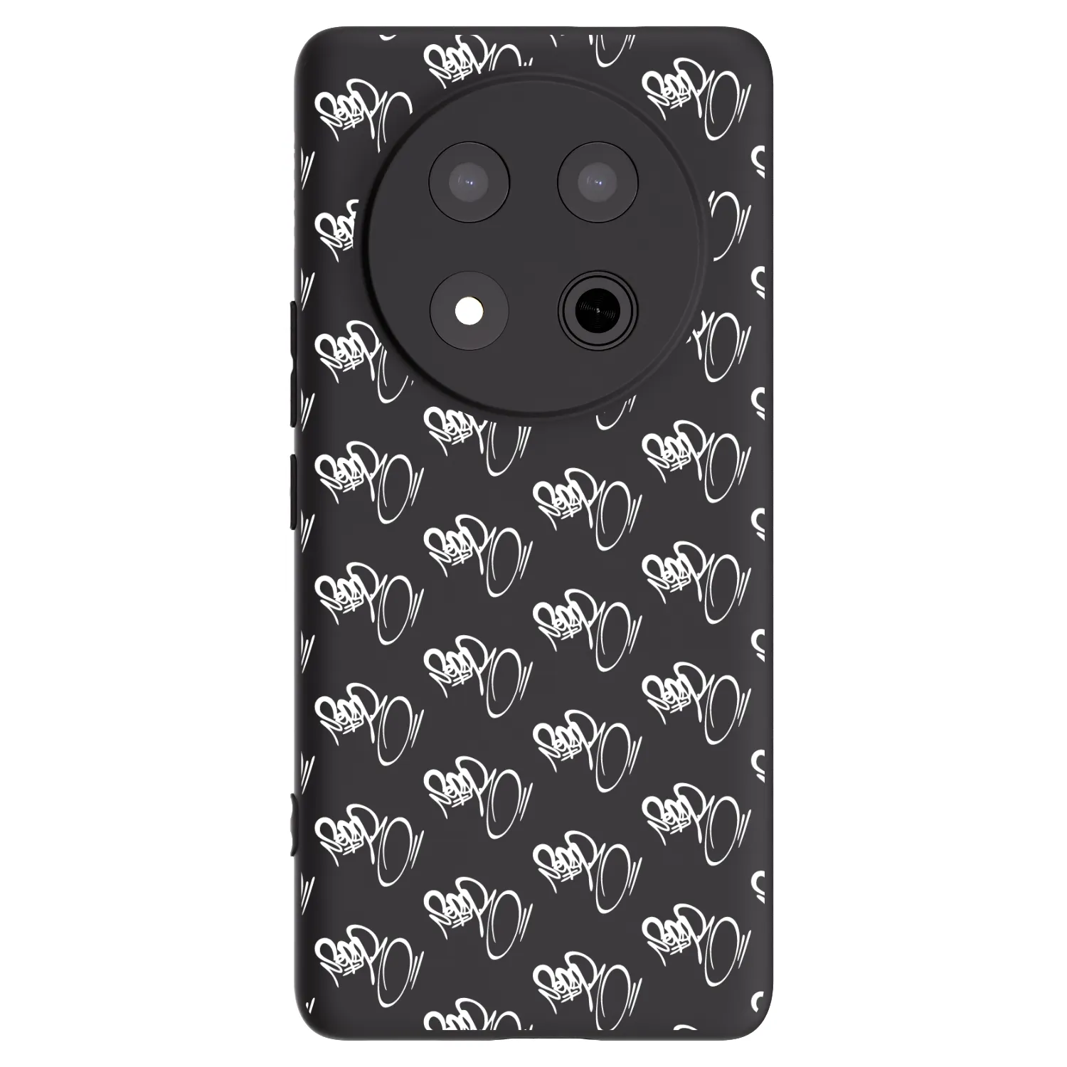 Picasee silikonový černý obal pro Honor Magic7 Lite 5G - Separ - White On Black