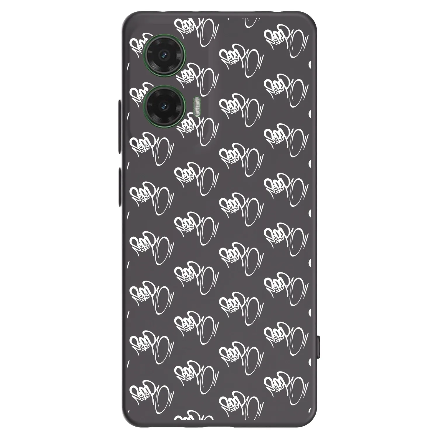 Picasee silikonový černý obal pro Motorola Moto G35 5G - Separ - White On Black