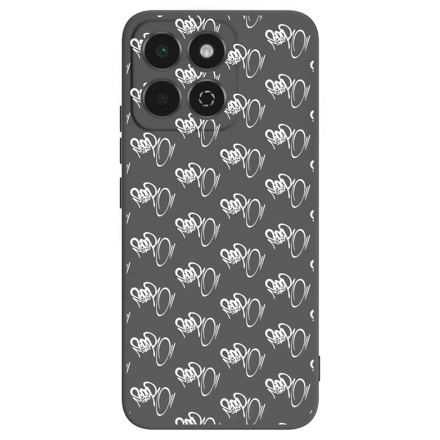 Picasee silikonový černý obal pro Honor 200 Smart 5G - Separ - White On Black