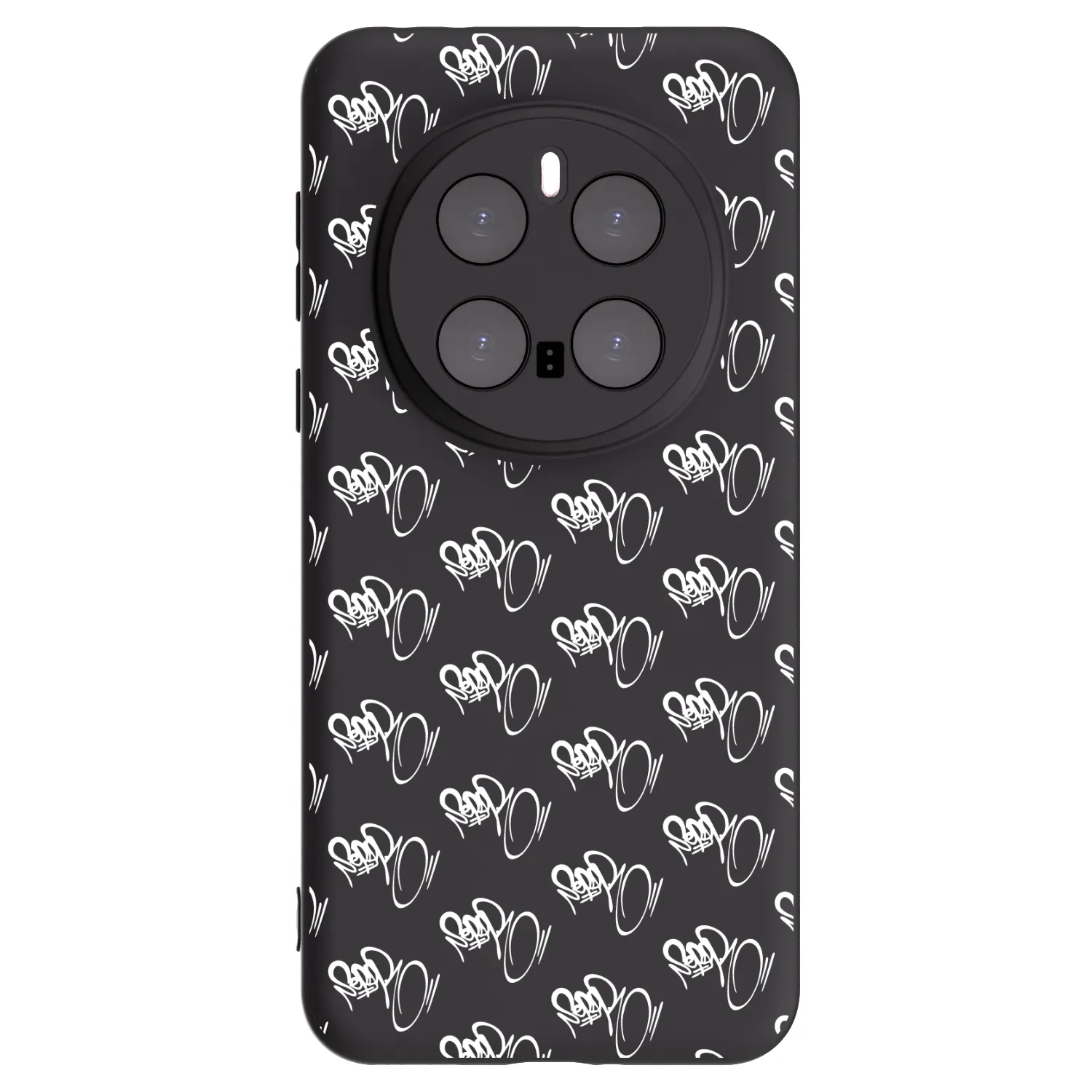 Picasee silikonový černý obal pro Honor Magic7 Pro 5G - Separ - White On Black