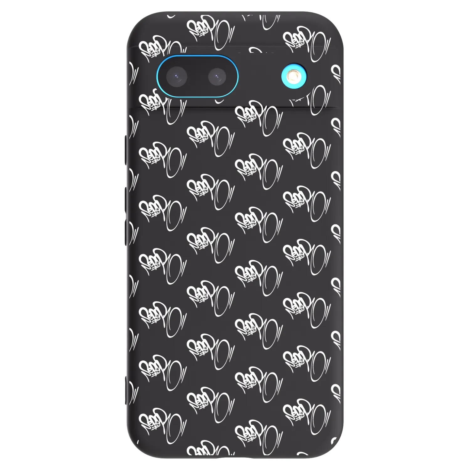 Picasee silikonový černý obal pro Google Pixel 8 - Separ - White On Black