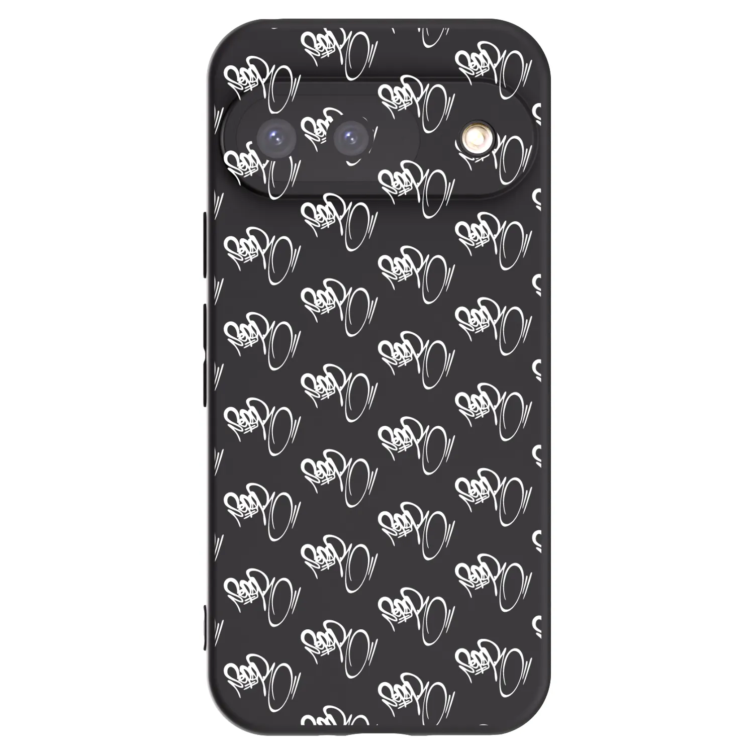 Picasee silikonový černý obal pro Google Pixel 9 - Separ - White On Black