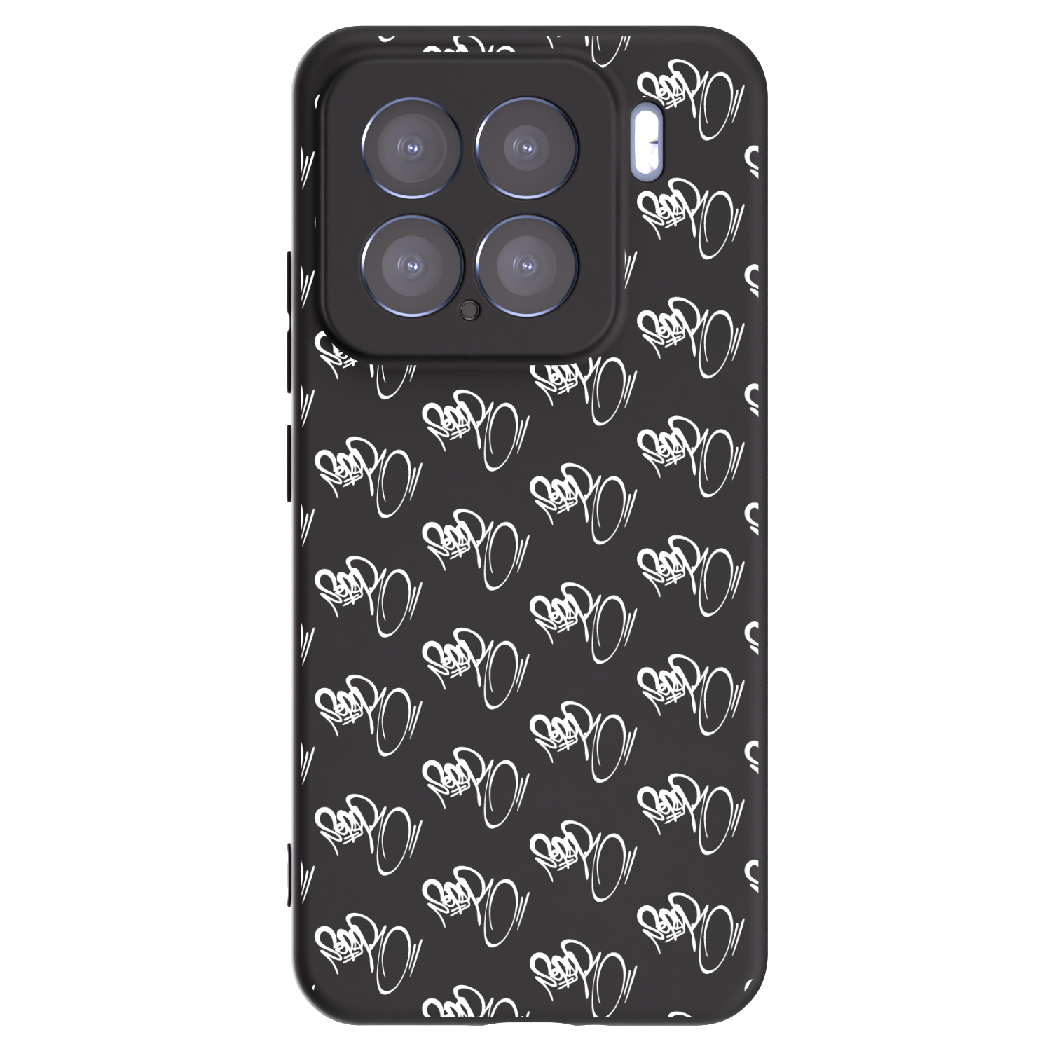 Picasee silikonový černý obal pro Xiaomi 15 - Separ - White On Black