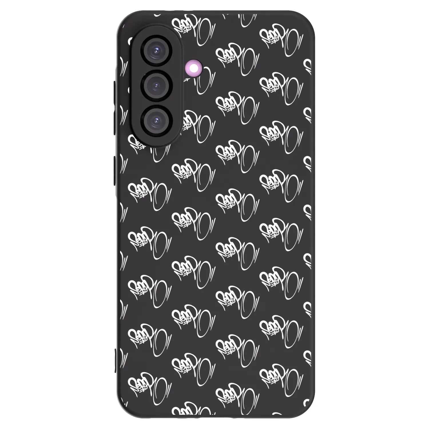 Picasee silikonový černý obal pro Samsung Galaxy A56 5G A566B - Separ - White On Black