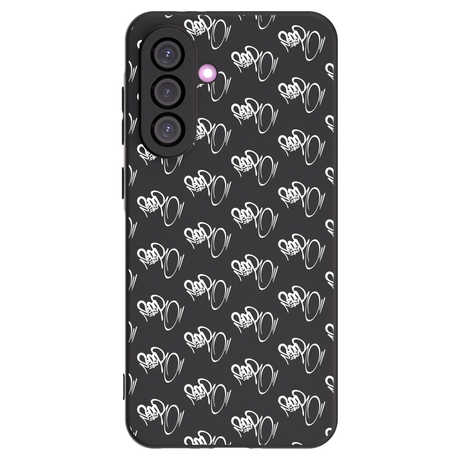 Picasee silikonový černý obal pro Samsung Galaxy A36 5G - Separ - White On Black