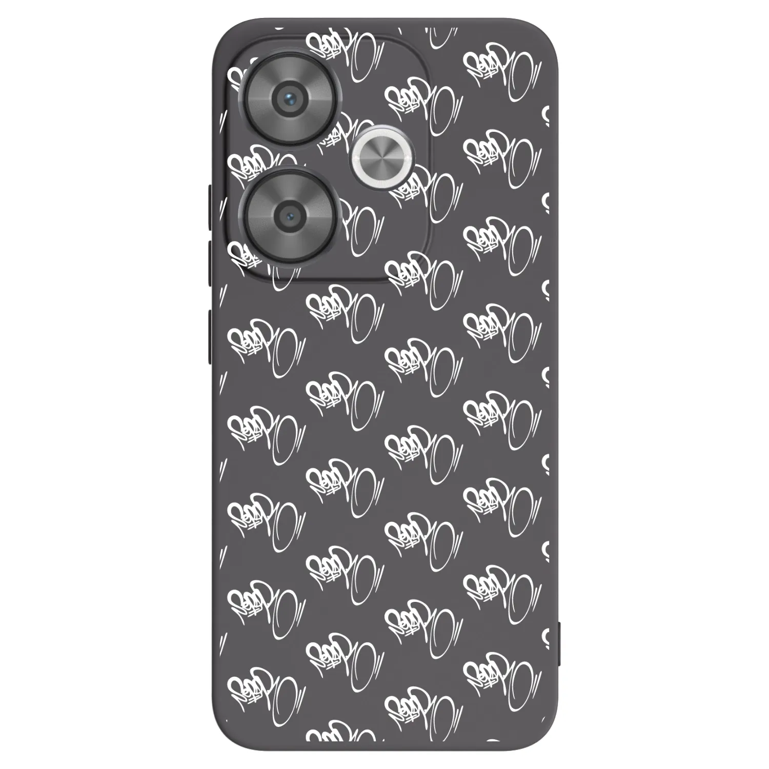 Picasee silikonový černý obal pro Xiaomi Poco F6 - Separ - White On Black