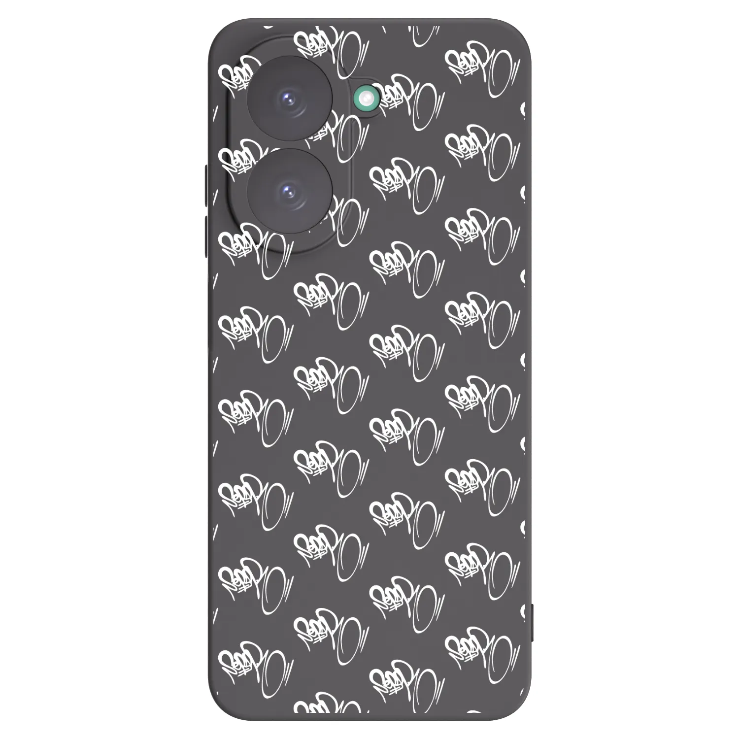 Picasee silikonový černý obal pro Xiaomi Redmi A5 - Separ - White On Black