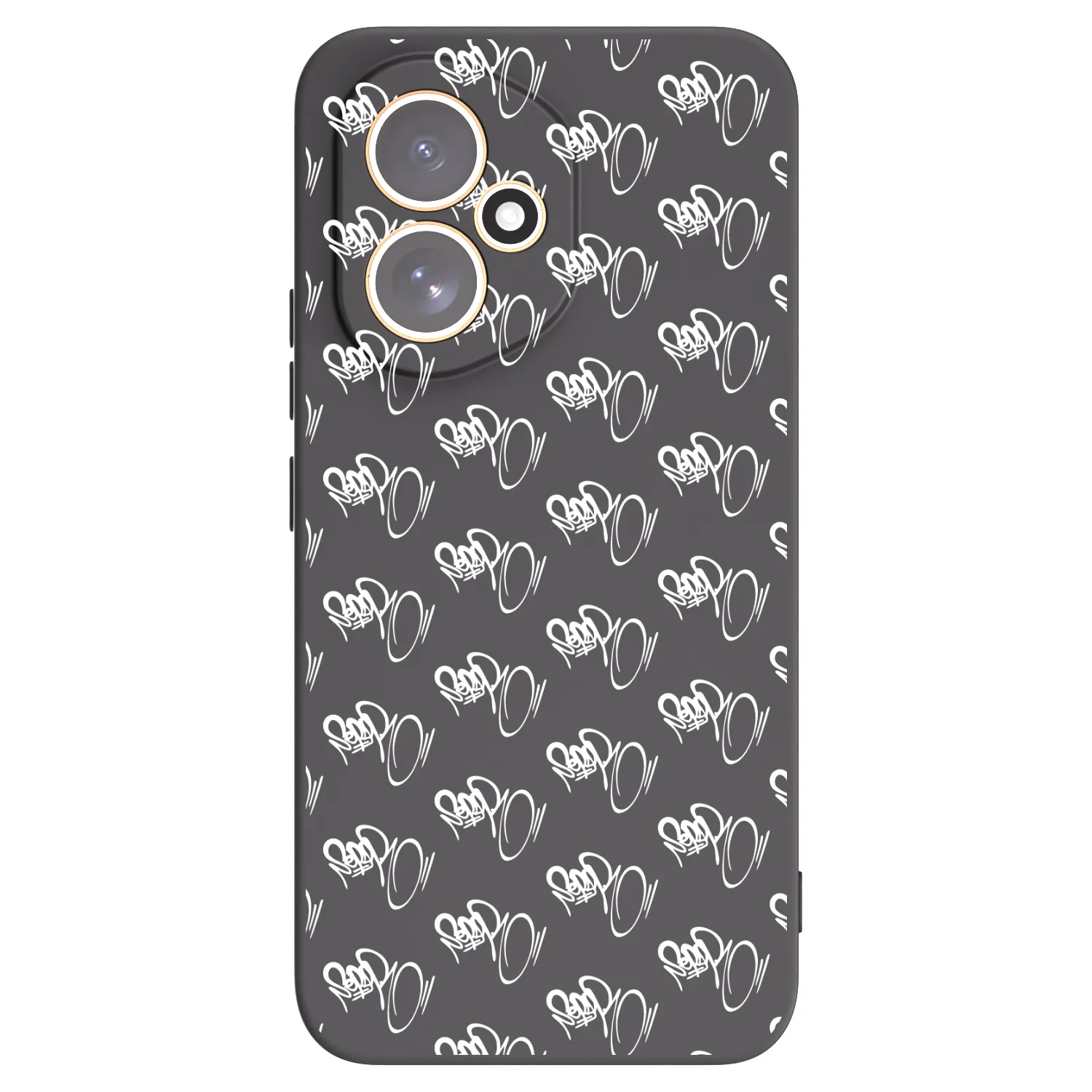 Picasee silikonový černý obal pro Honor 400 5G - Separ - White On Black