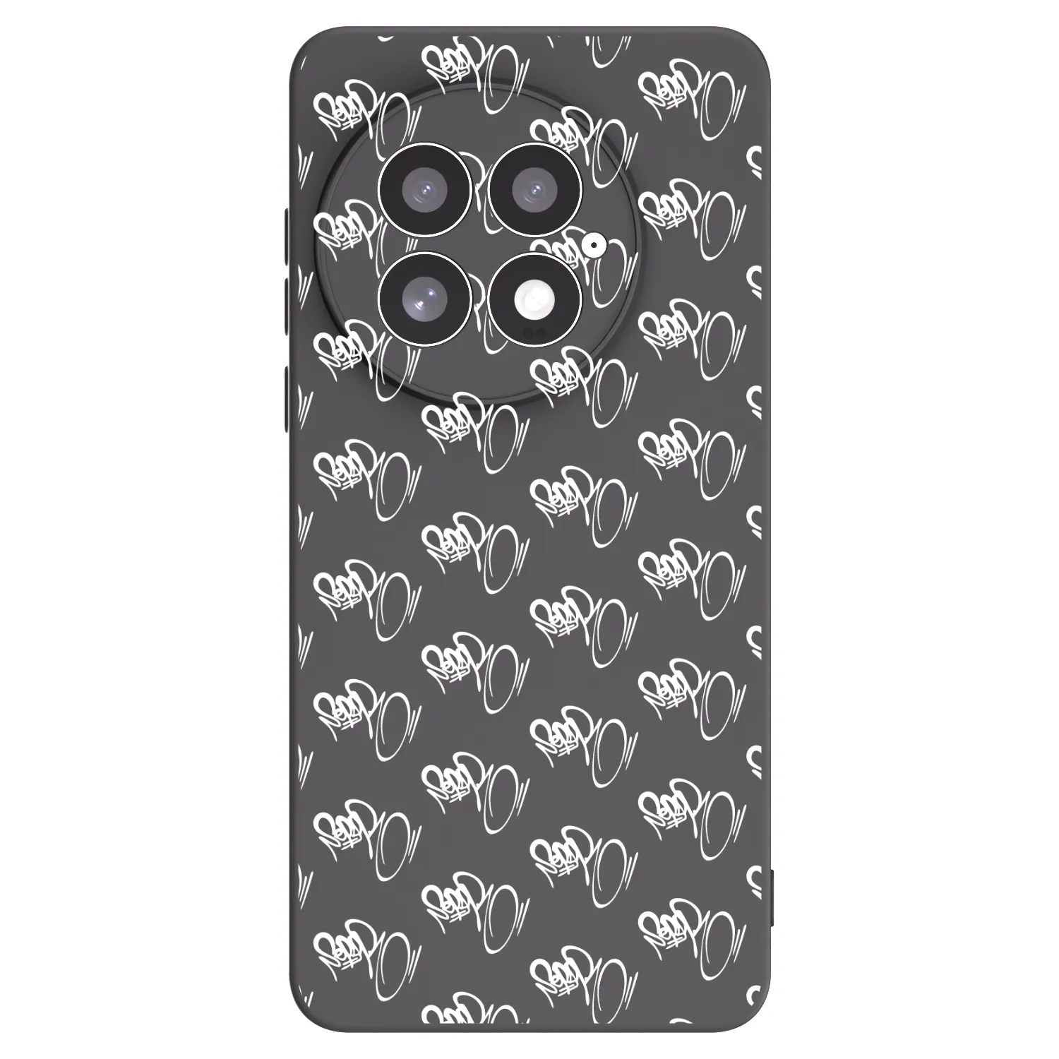 Picasee silikonový černý obal pro OnePlus 13 5G - Separ - White On Black