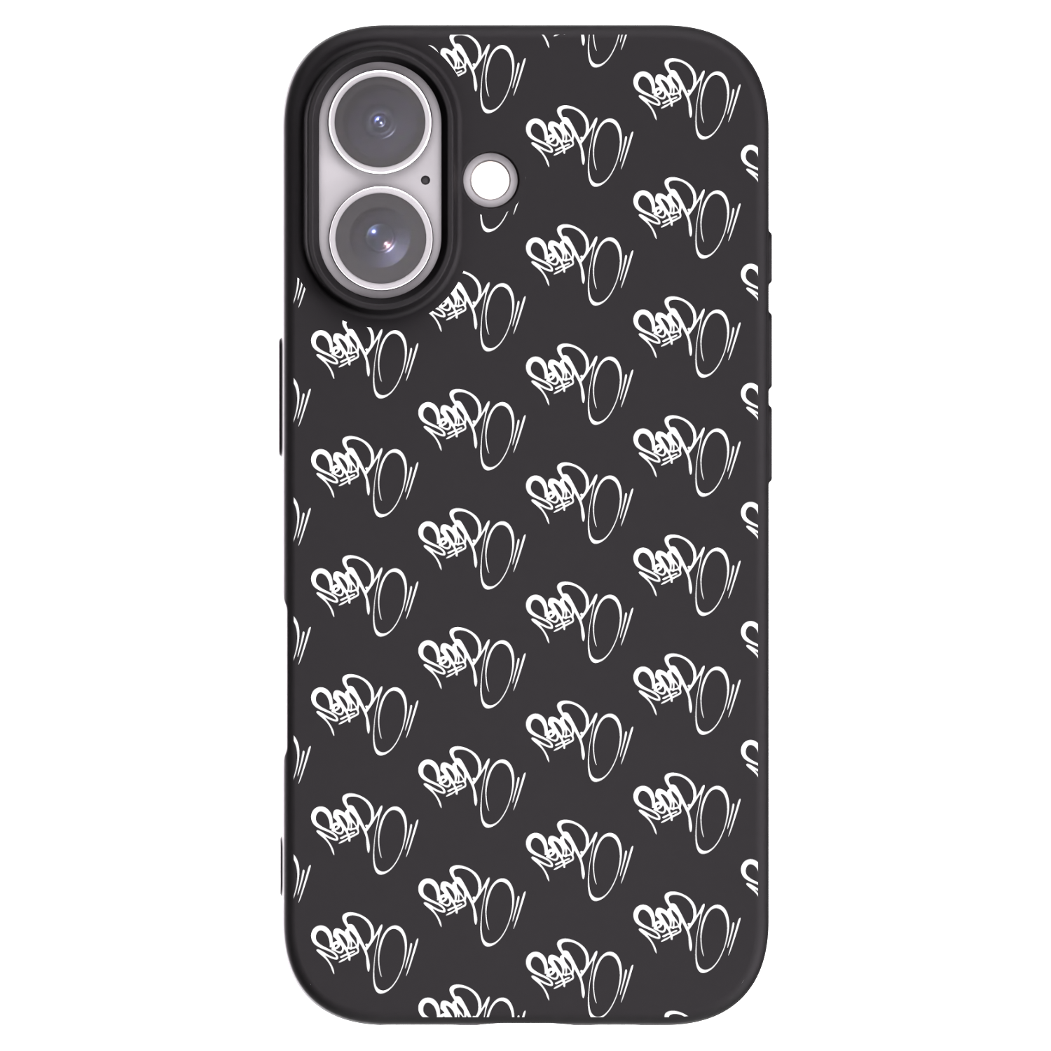 Picasee silikonový černý obal pro Apple iPhone 17 - Separ - White On Black