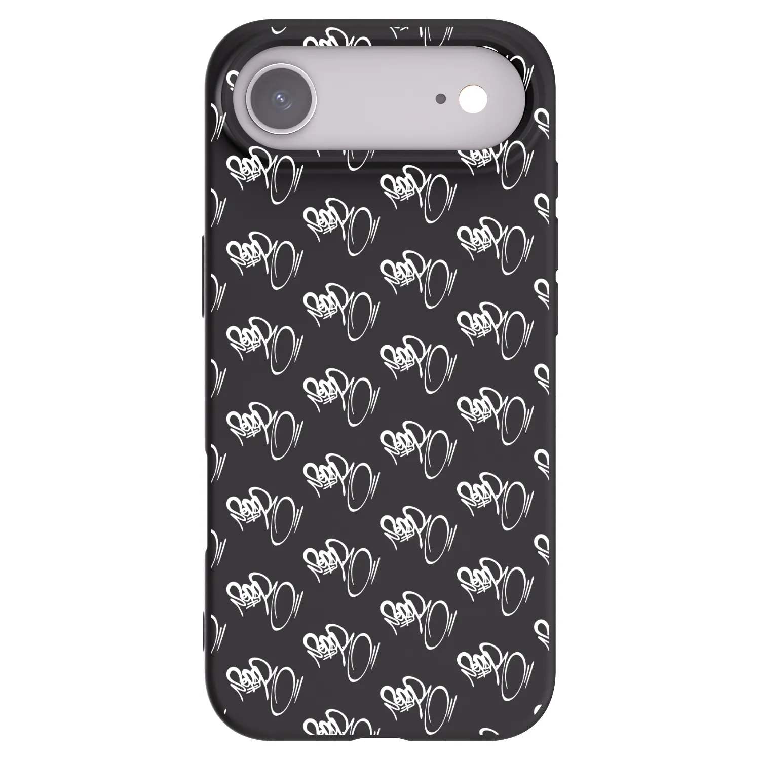 Picasee silikonový černý obal pro Apple iPhone Air - Separ - White On Black