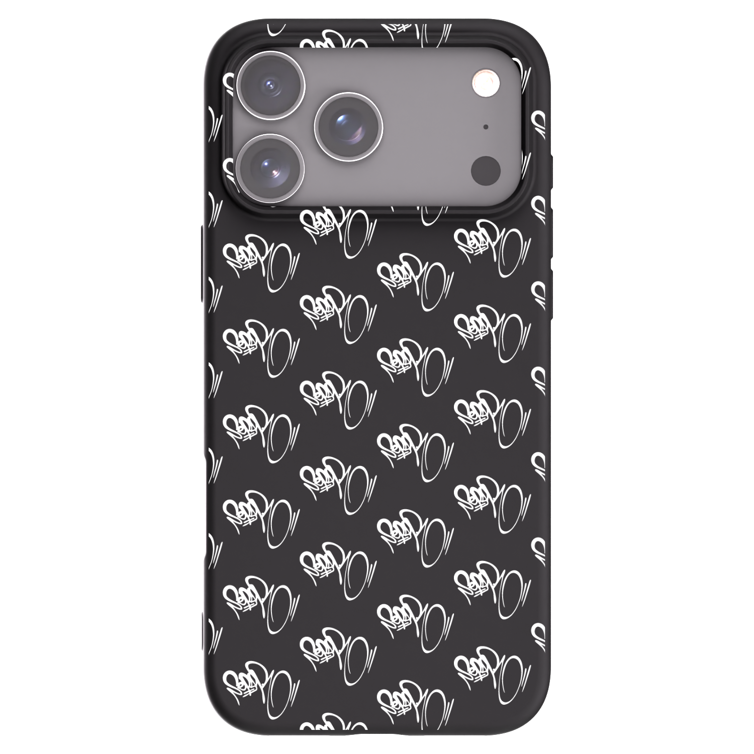 Picasee silikonový černý obal pro Apple iPhone 17 Pro Max - Separ - White On Black