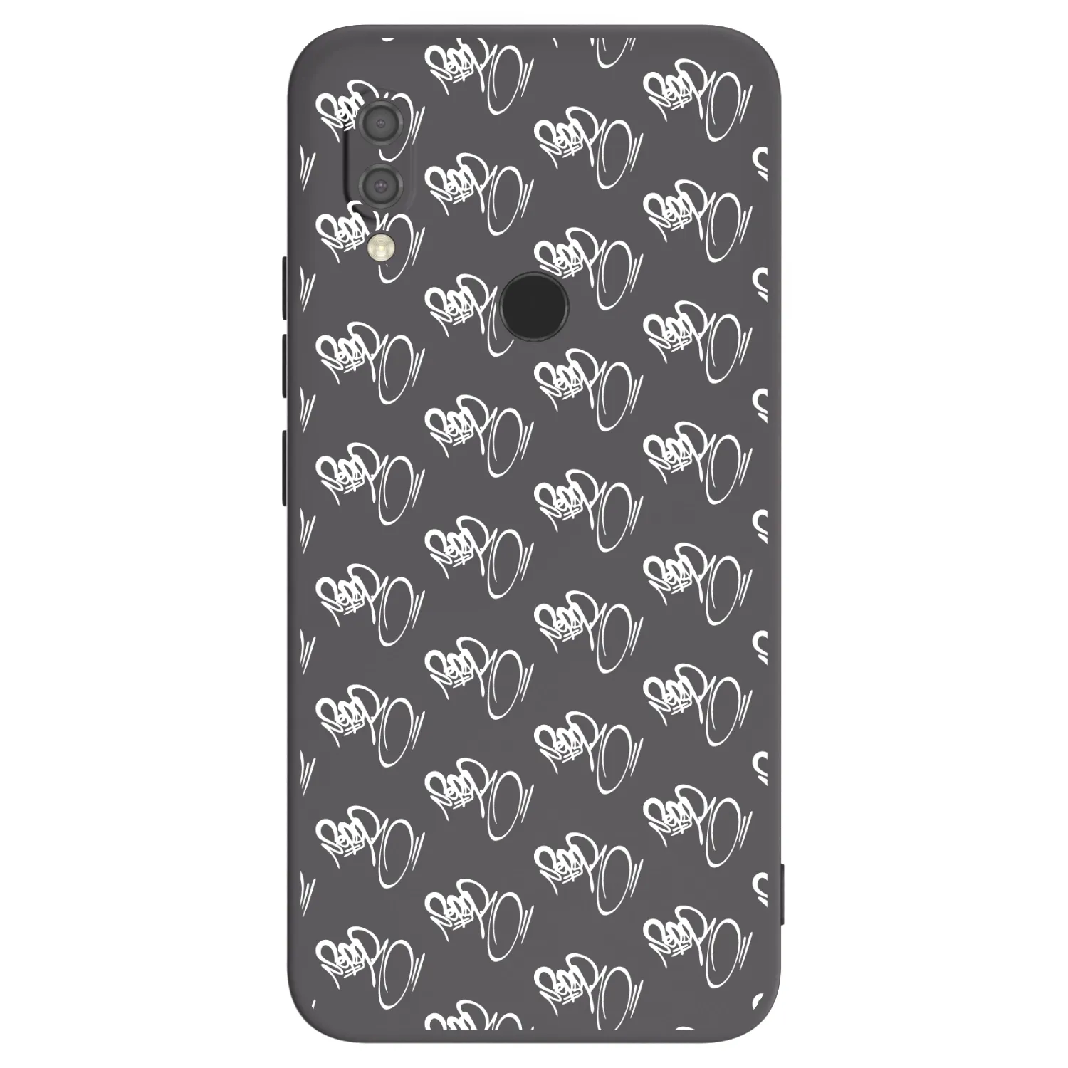 Picasee silikonový černý obal pro Xiaomi Redmi 7 - Separ - White On Black
