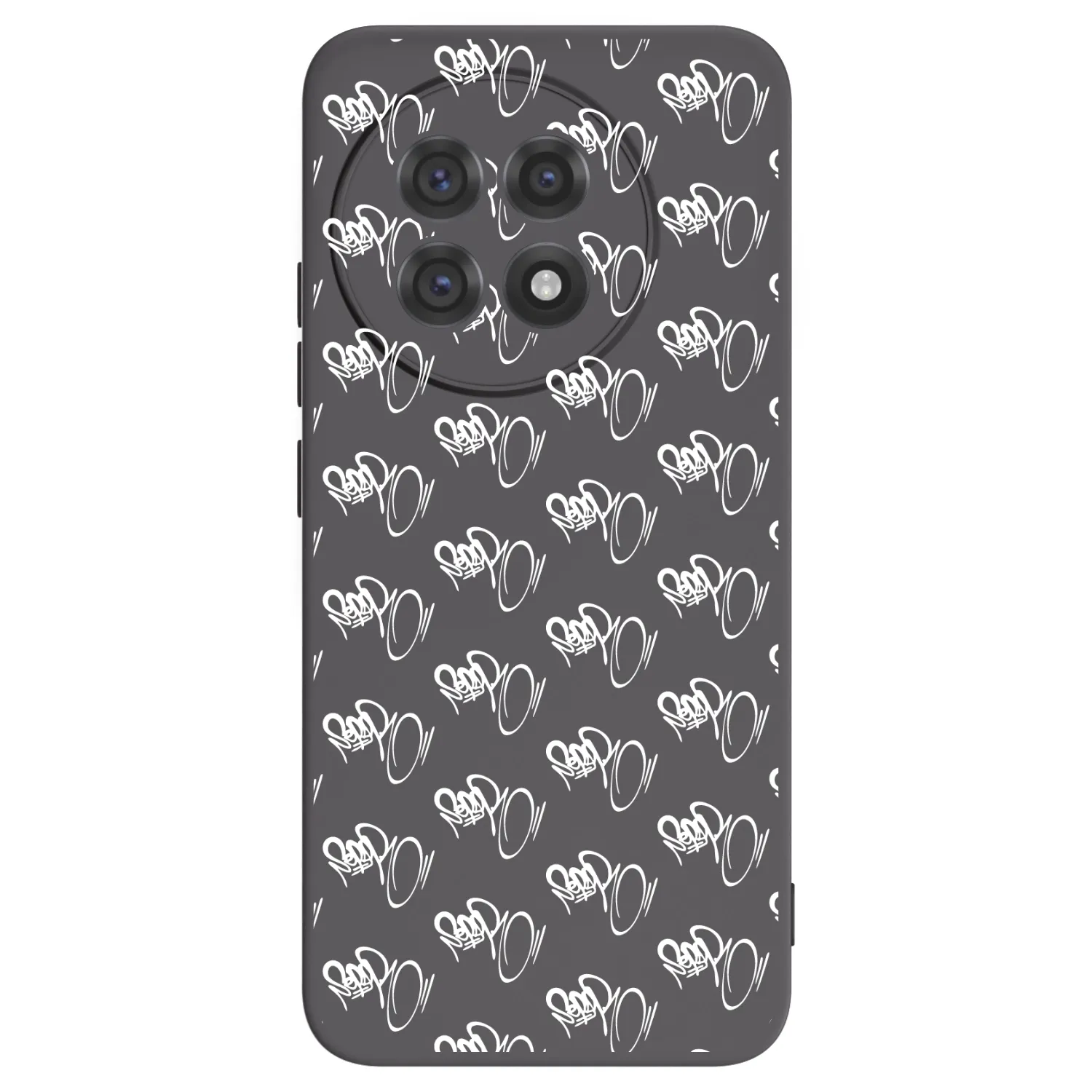 Picasee silikonový černý obal pro OnePlus 13R 5G - Separ - White On Black