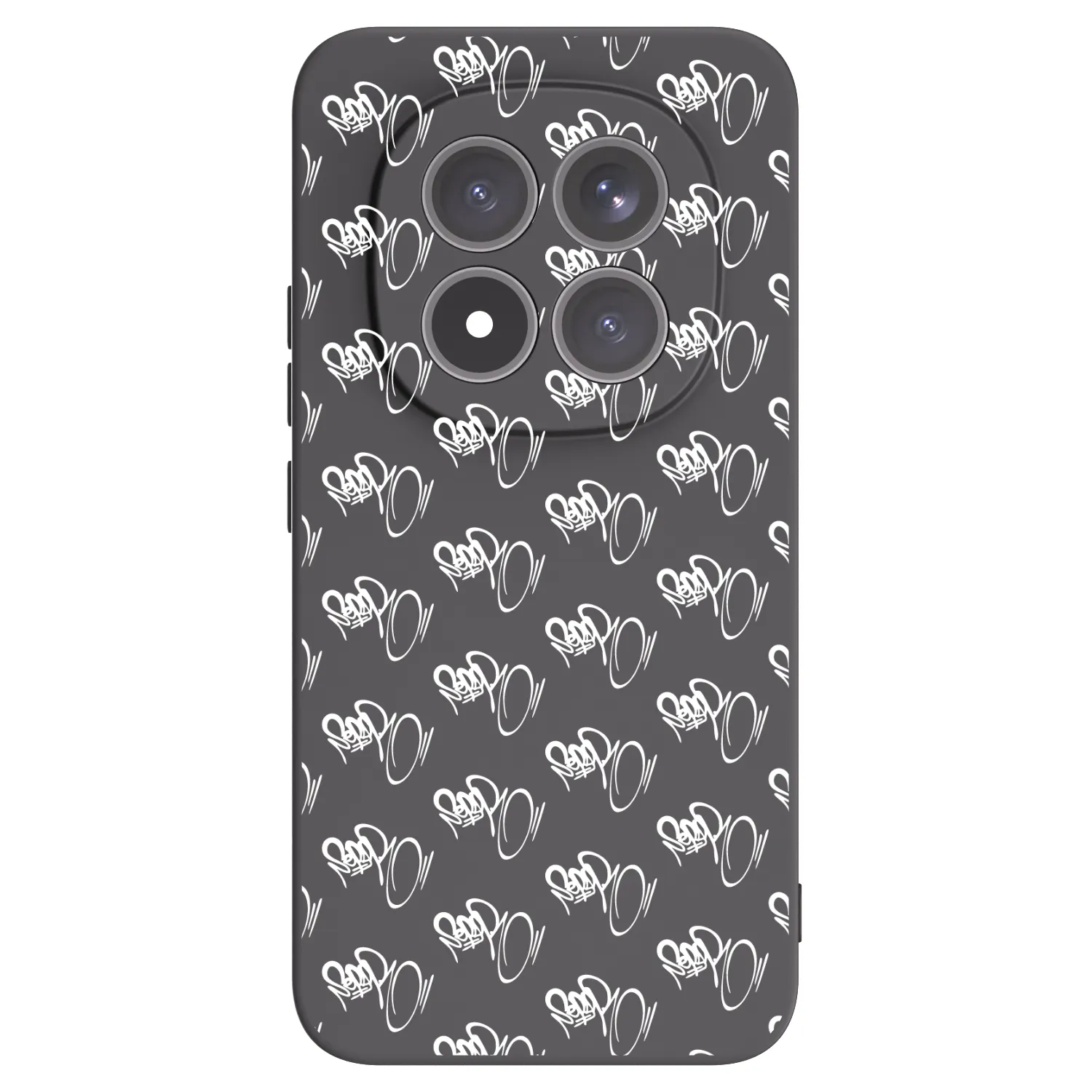 Picasee silikonový černý obal pro Xiaomi Redmi Note 15 Pro+ - Separ - White On Black