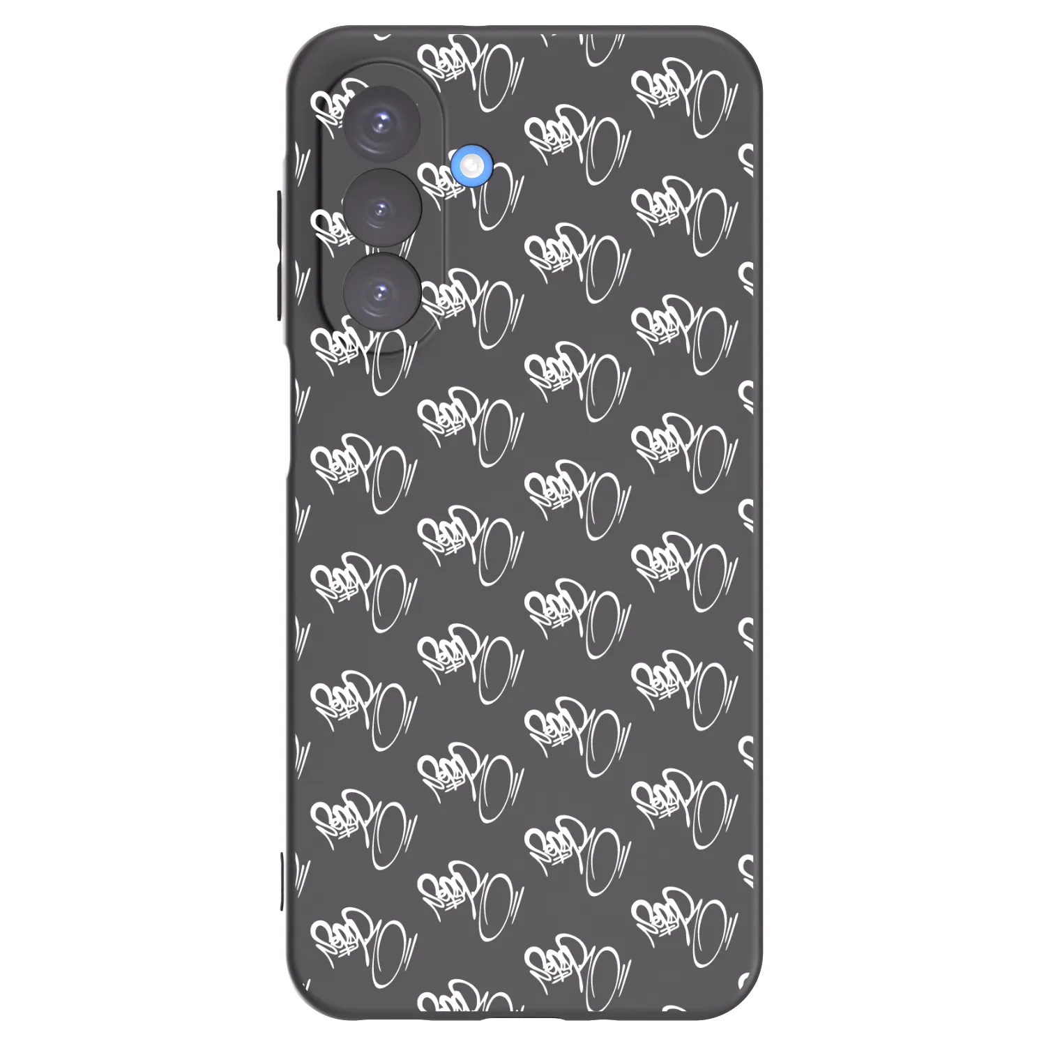 Picasee silikonový černý obal pro Samsung Galaxy A17 5G - Separ - White On Black