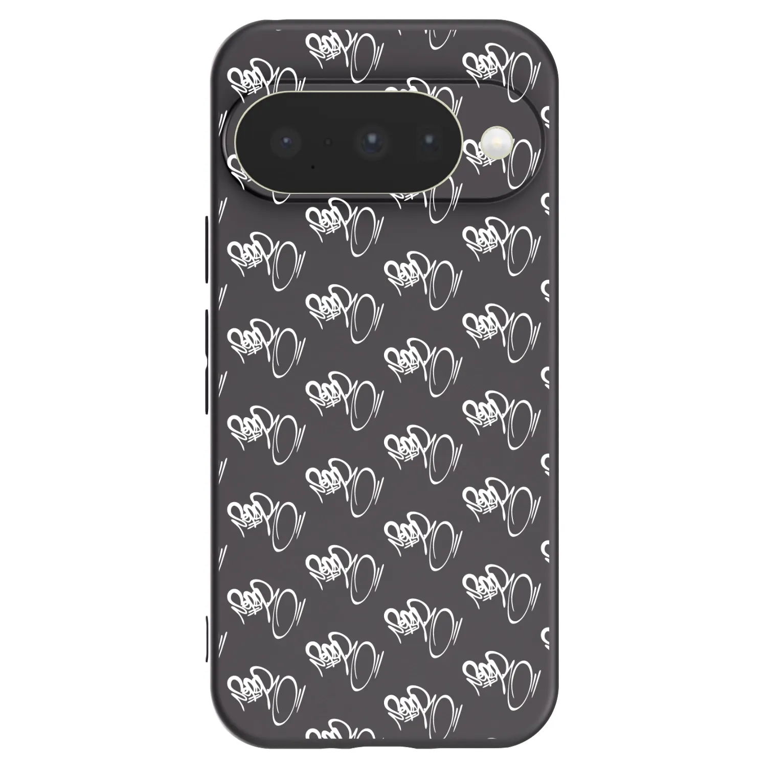 Picasee silikonový černý obal pro Google Pixel 10 - Separ - White On Black