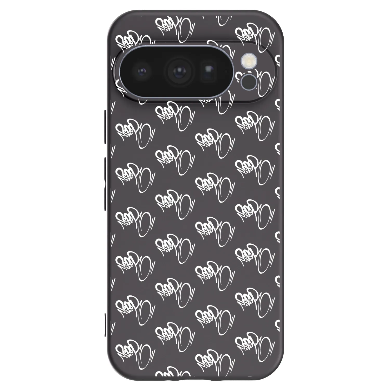 Picasee silikonový černý obal pro Google Pixel 10 Pro - Separ - White On Black