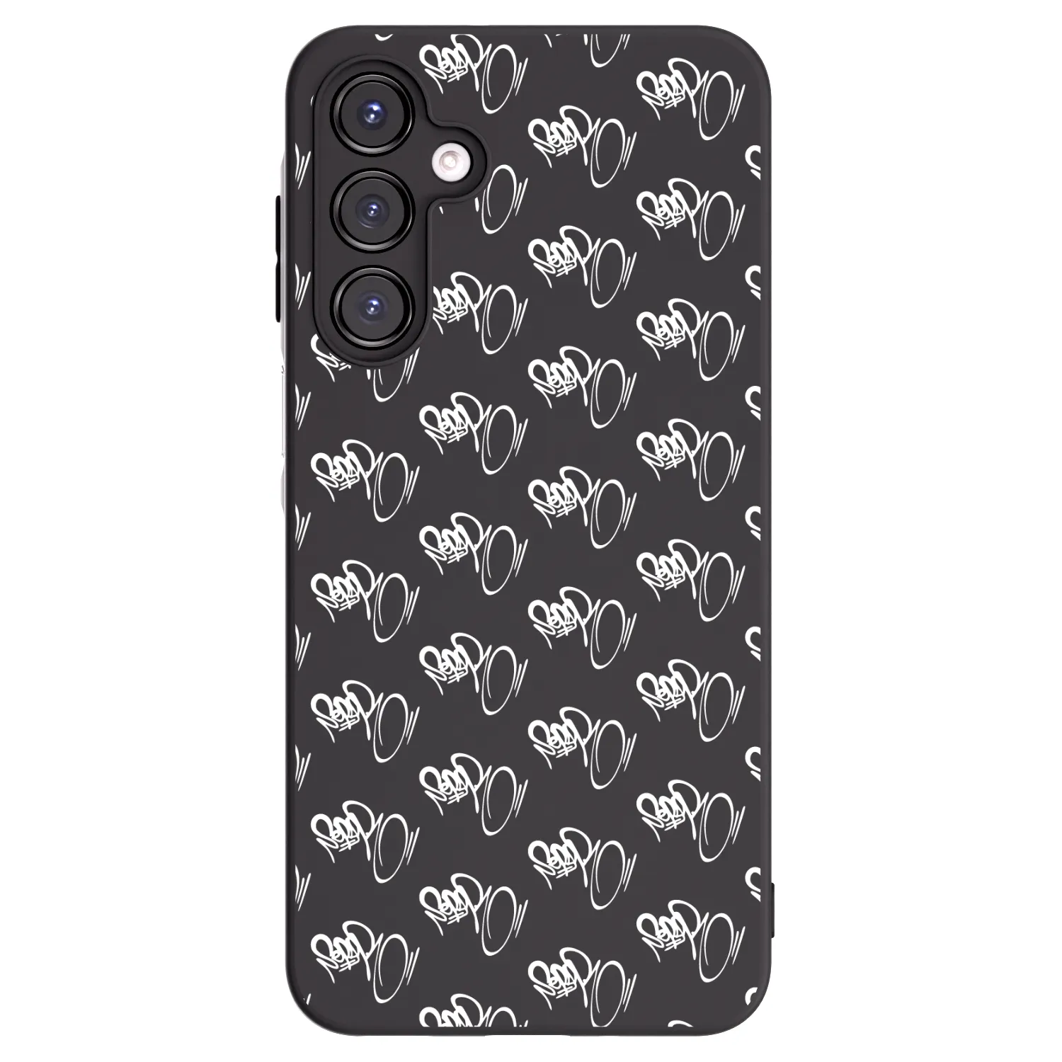 Picasee silikonový černý obal pro Samsung Galaxy A16 4G - Separ - White On Black