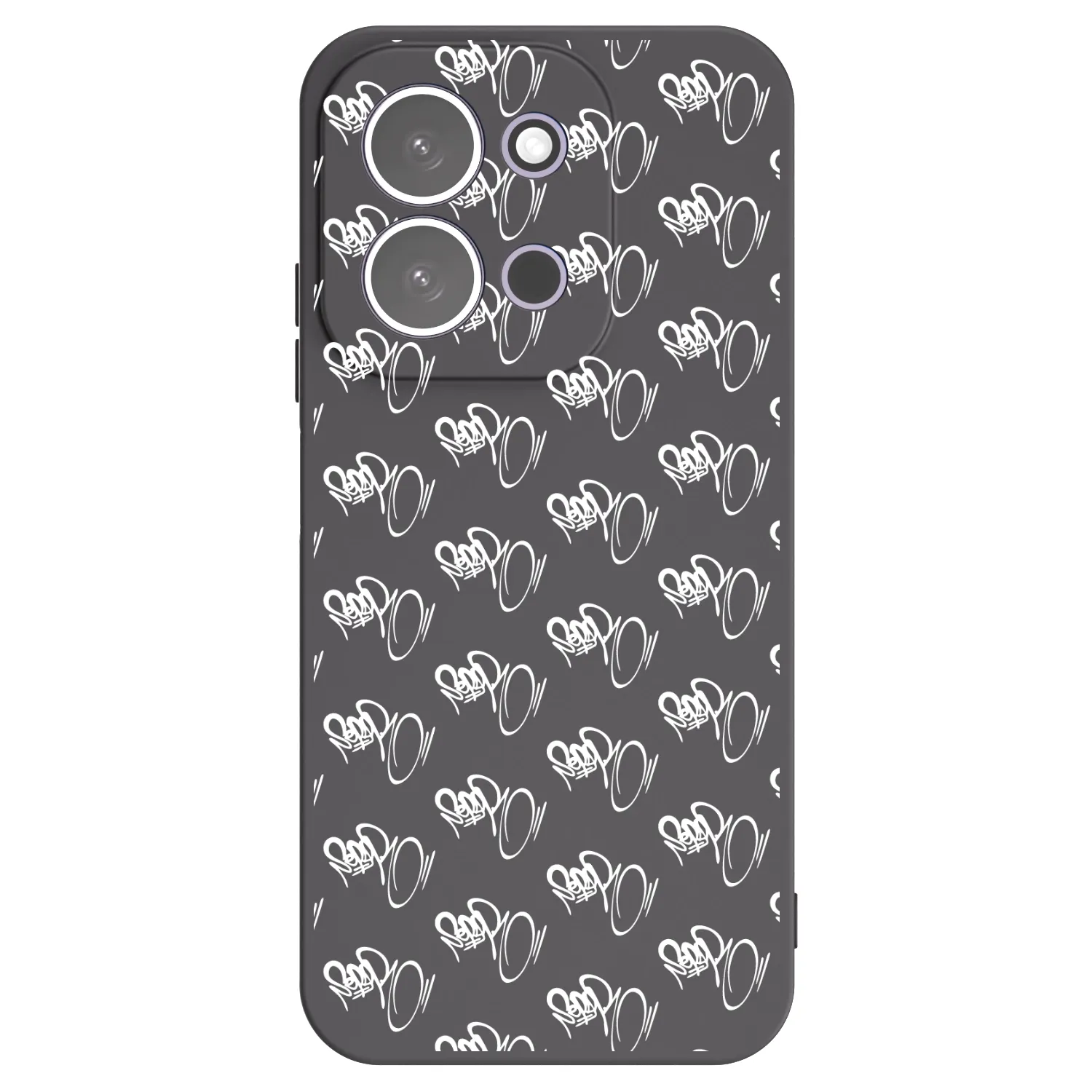 Picasee silikonový černý obal pro Xiaomi Redmi 15C 5G - Separ - White On Black