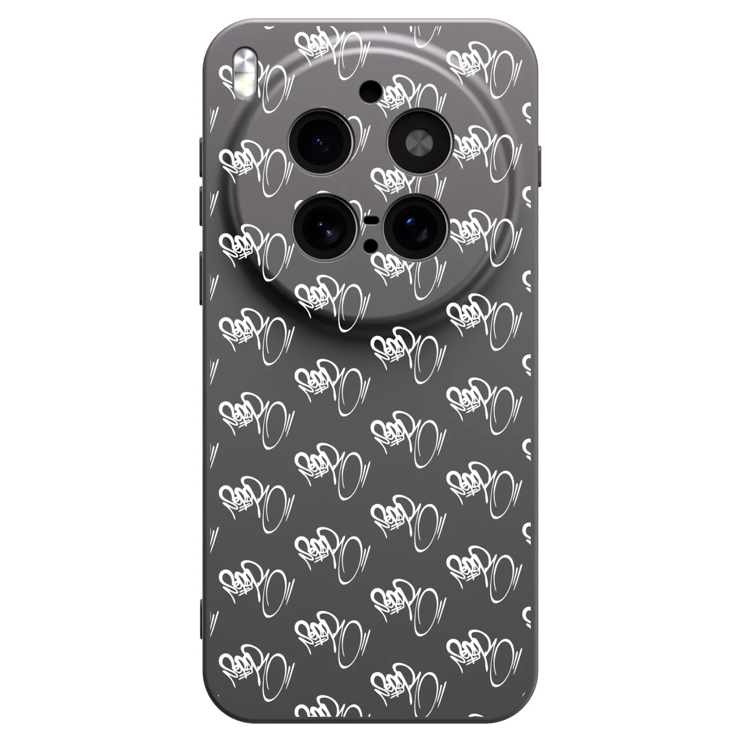 Picasee silikonový černý obal pro Vivo X300 Pro - Separ - White On Black