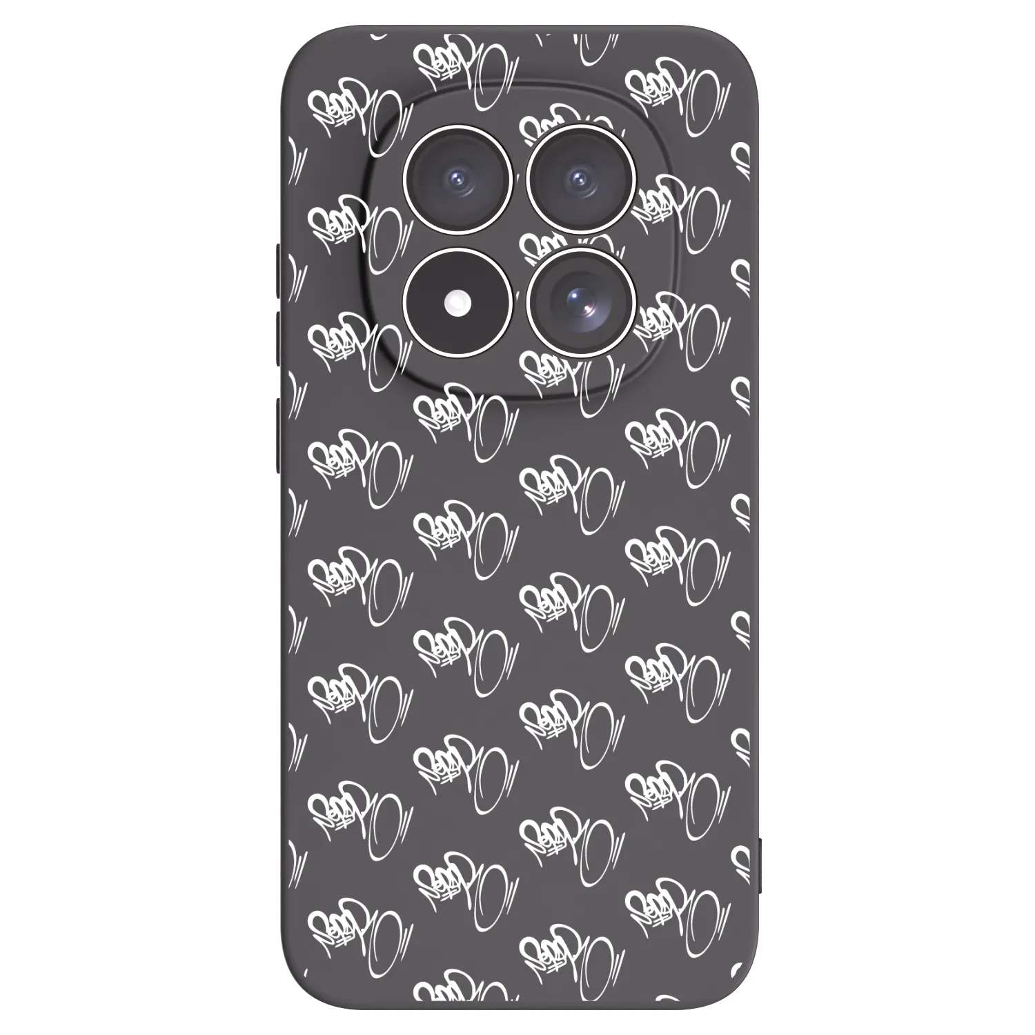 Picasee silikonový černý obal pro Xiaomi Redmi Note 15 Pro 5G - Separ - White On Black