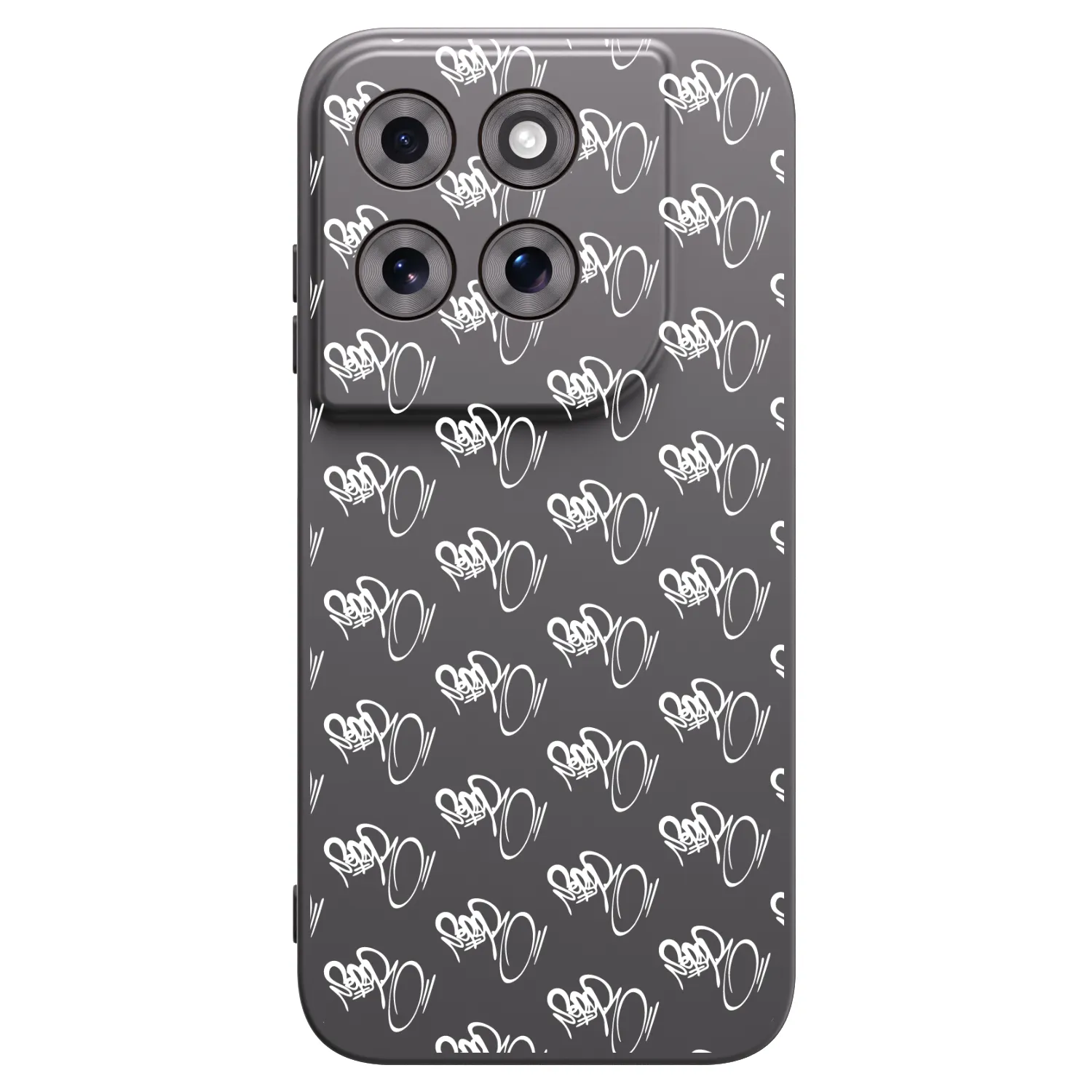 Picasee silikonový černý obal pro Motorola Moto G77 - Separ - White On Black