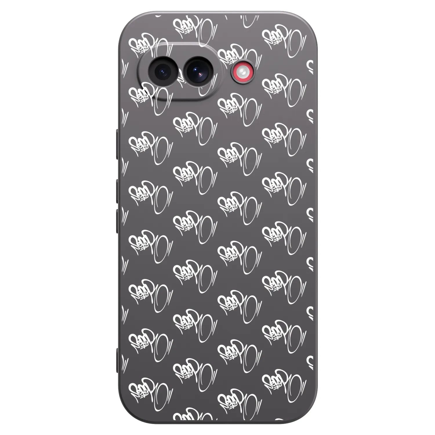 Picasee silikonový černý obal pro Google Pixel 10a - Separ - White On Black