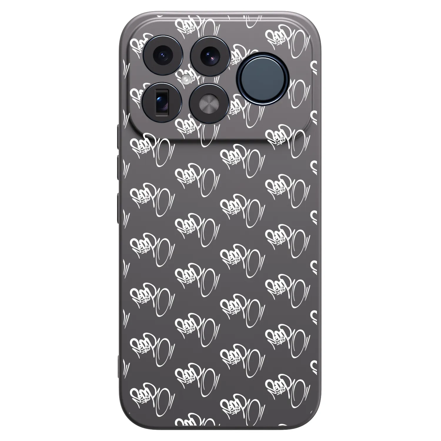 Picasee silikonový černý obal pro Xiaomi Poco F8 Ultra - Separ - White On Black