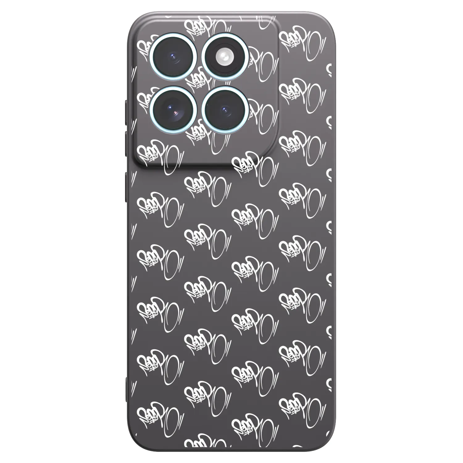 Picasee silikonový černý obal pro Motorola Edge 70 Fusion - Separ - White On Black