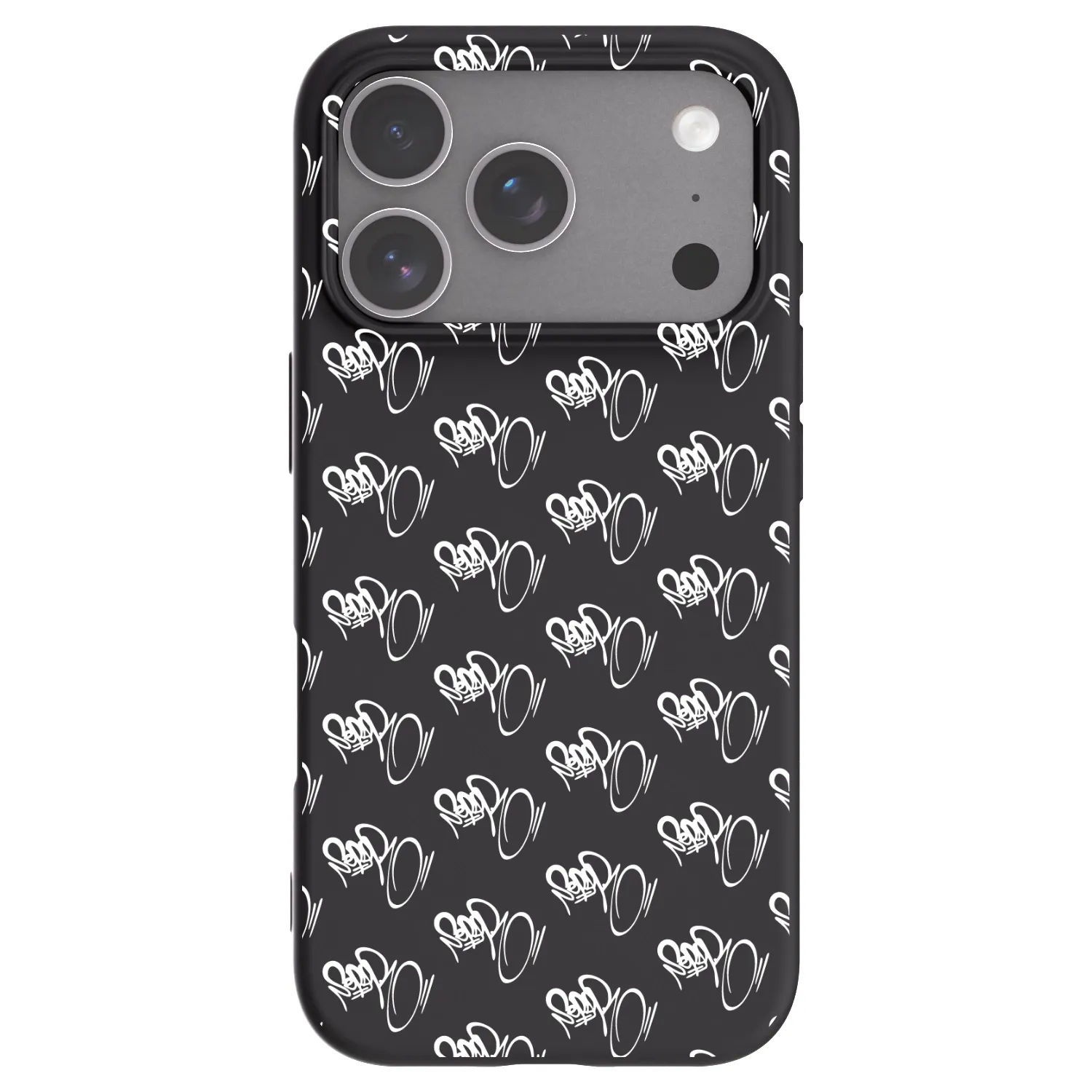 Picasee silikonový černý obal pro Apple iPhone 18 Pro - Separ - White On Black
