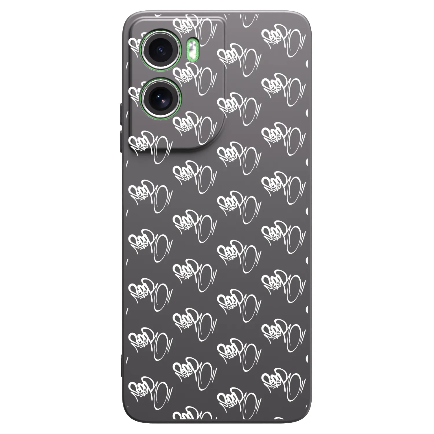 Picasee silikonový černý obal pro Motorola Moto G06 - Separ - White On Black