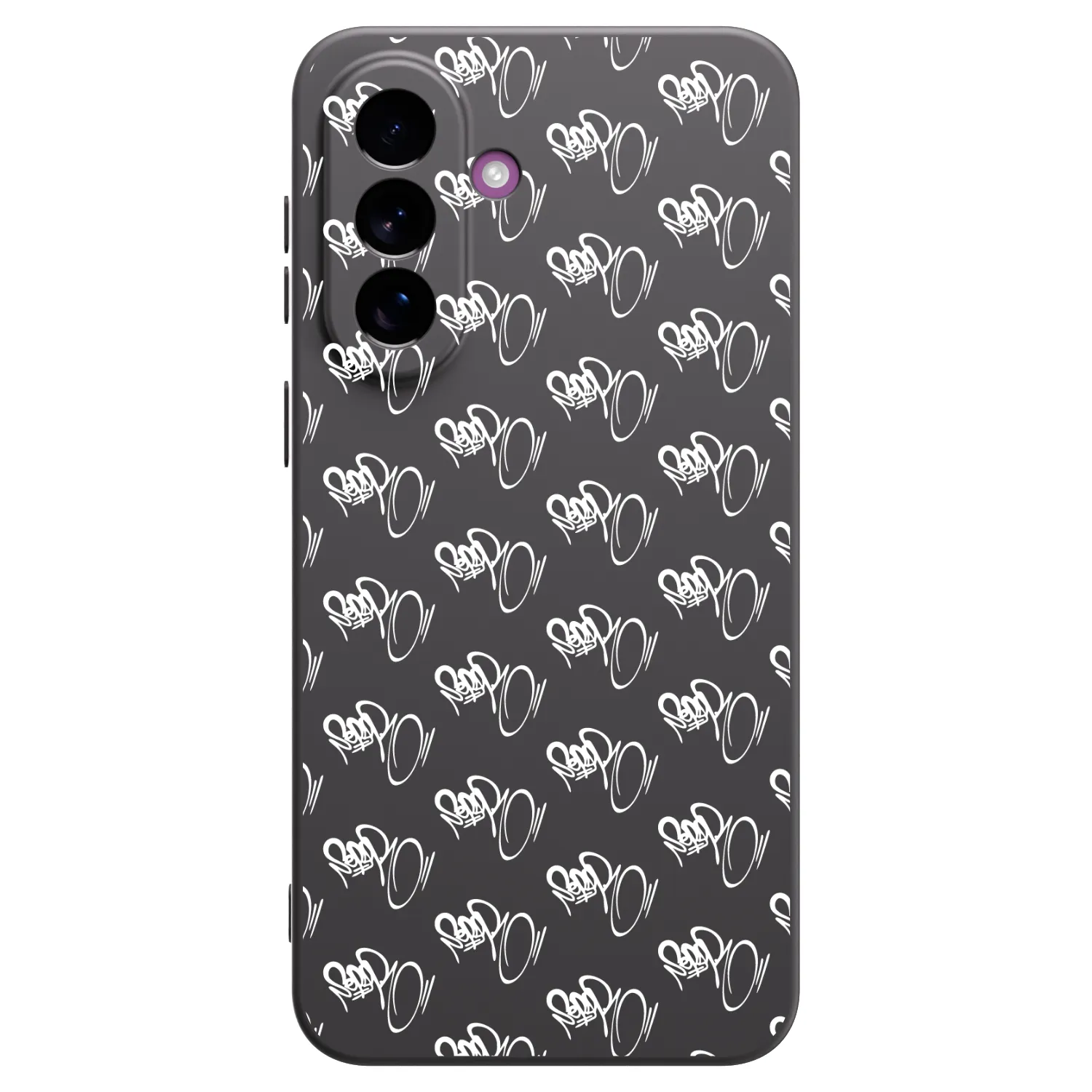 Picasee silikonový černý obal pro Samsung Galaxy A37 - Separ - White On Black