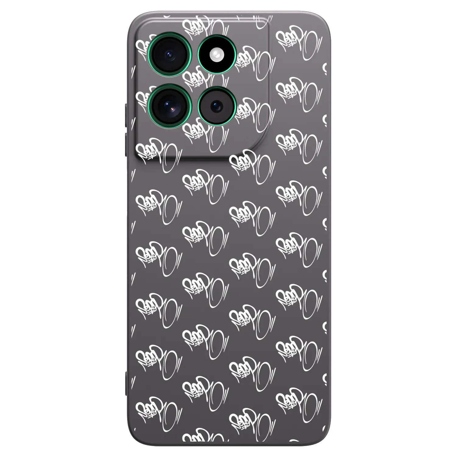 Picasee silikonový černý obal pro Motorola Moto G57 Power - Separ - White On Black
