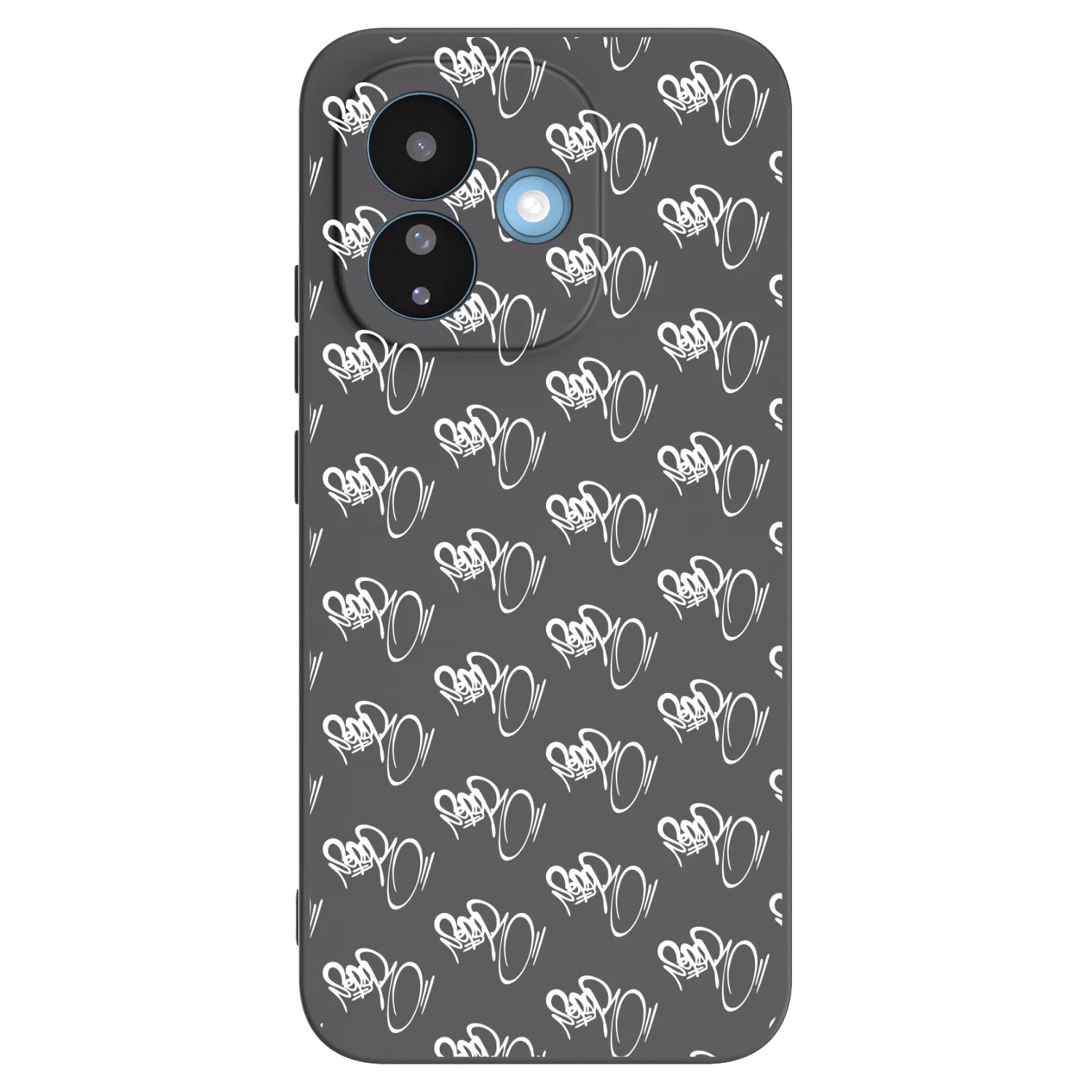 Picasee silikonový černý obal pro Xiaomi Redmi Note 17 Pro 5G - Separ - White On Black