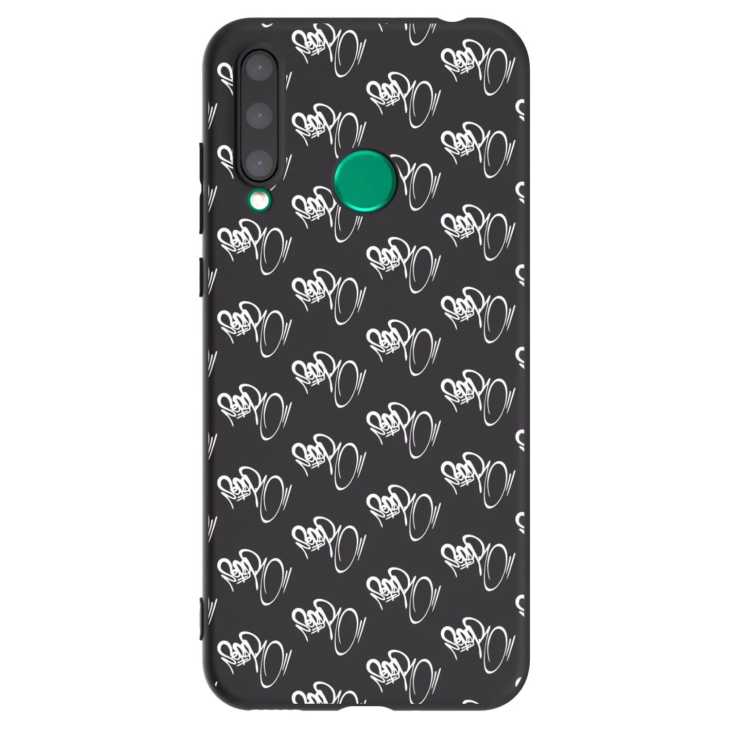 Picasee silikonový černý obal pro Honor 20 Lite - Separ - White On Black