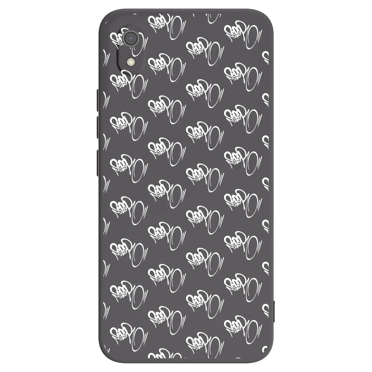 Picasee silikonový černý obal pro Xiaomi Redmi 7A - Separ - White On Black